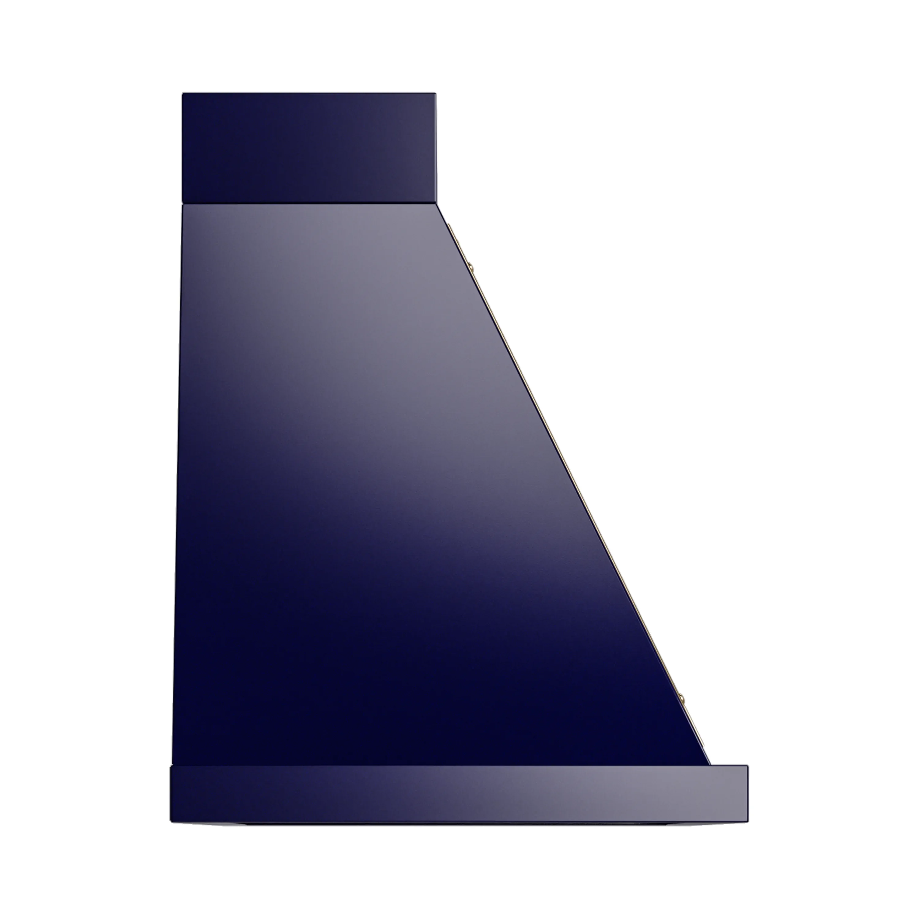 ILVE Nostalgie II 40-Inch 600 CFM Wall Mounted Range Hood in Midnight Blue with Brass Trim (UANB40MBG) - Image 3