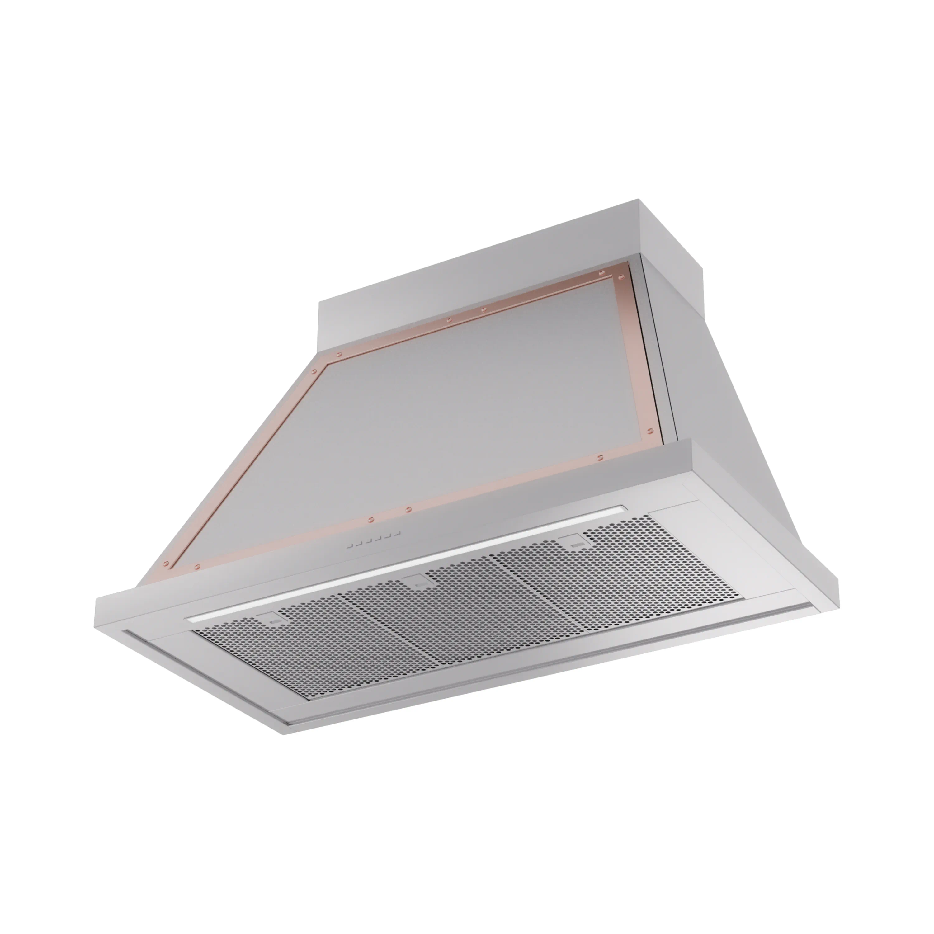 ILVE Nostalgie II 40-Inch 600 CFM Wall Mounted Range Hood in Stainless Steel with Copper Trim (UANB40SSP) - Image 2