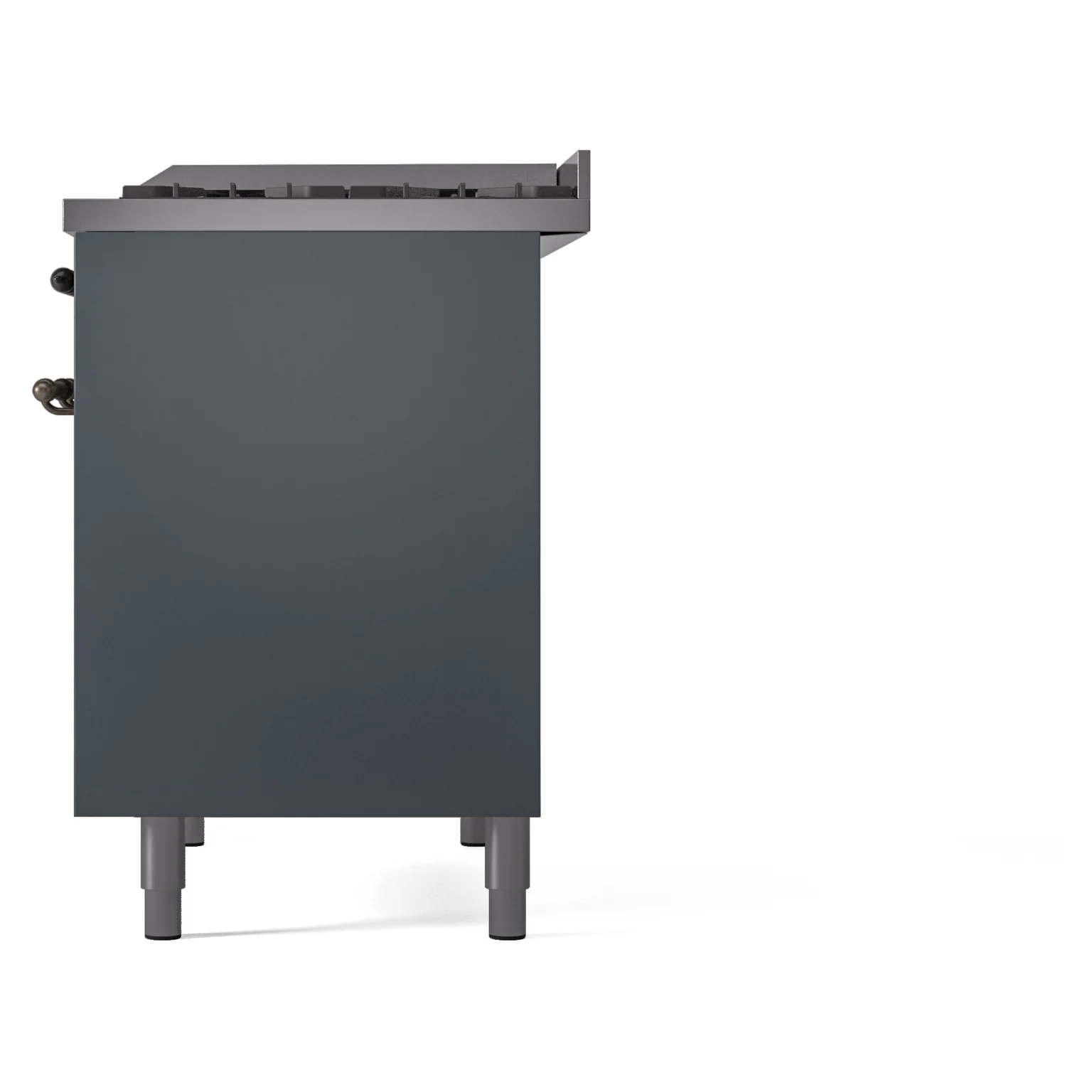 ILVE Nostalgie II 40-Inch Dual Fuel Freestanding Range in Blue Grey with Bronze Trim (UPD40FNMPBGBLP) - Image 10