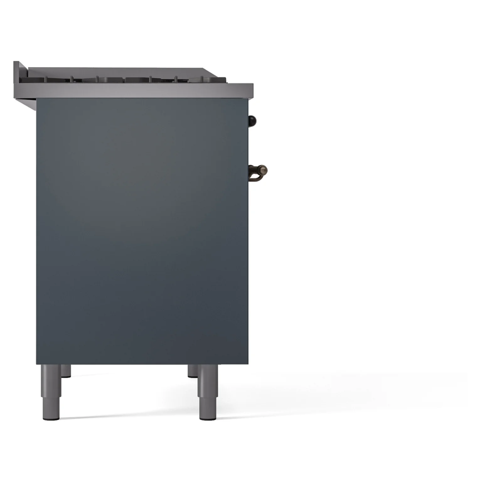 ILVE Nostalgie II 40-Inch Dual Fuel Freestanding Range in Blue Grey with Bronze Trim (UPD40FNMPBGBLP) - Image 9