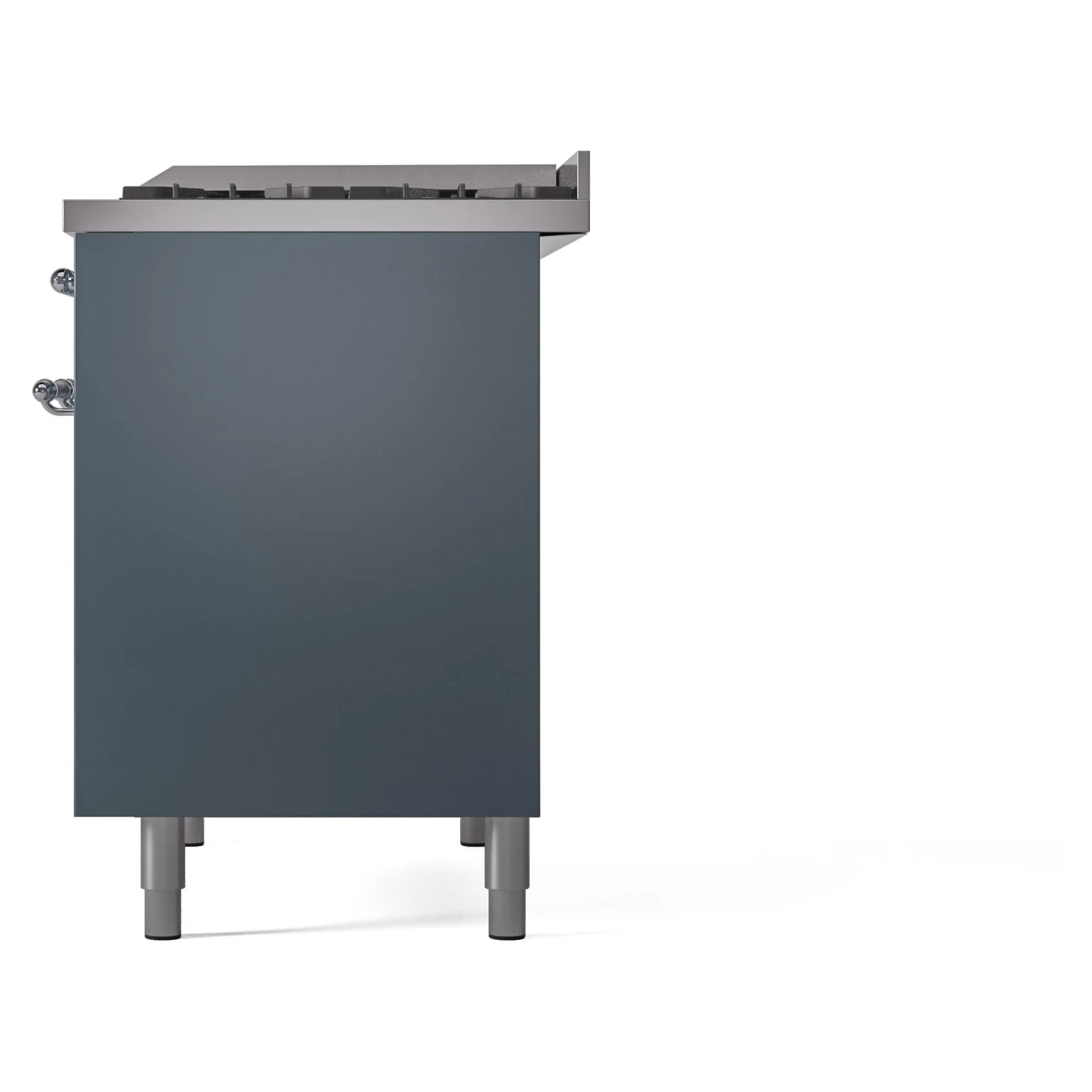 ILVE Nostalgie II 40-Inch Dual Fuel Freestanding Range in Blue Grey with Chrome Trim (UPD40FNMPBGCLP) - Image 10