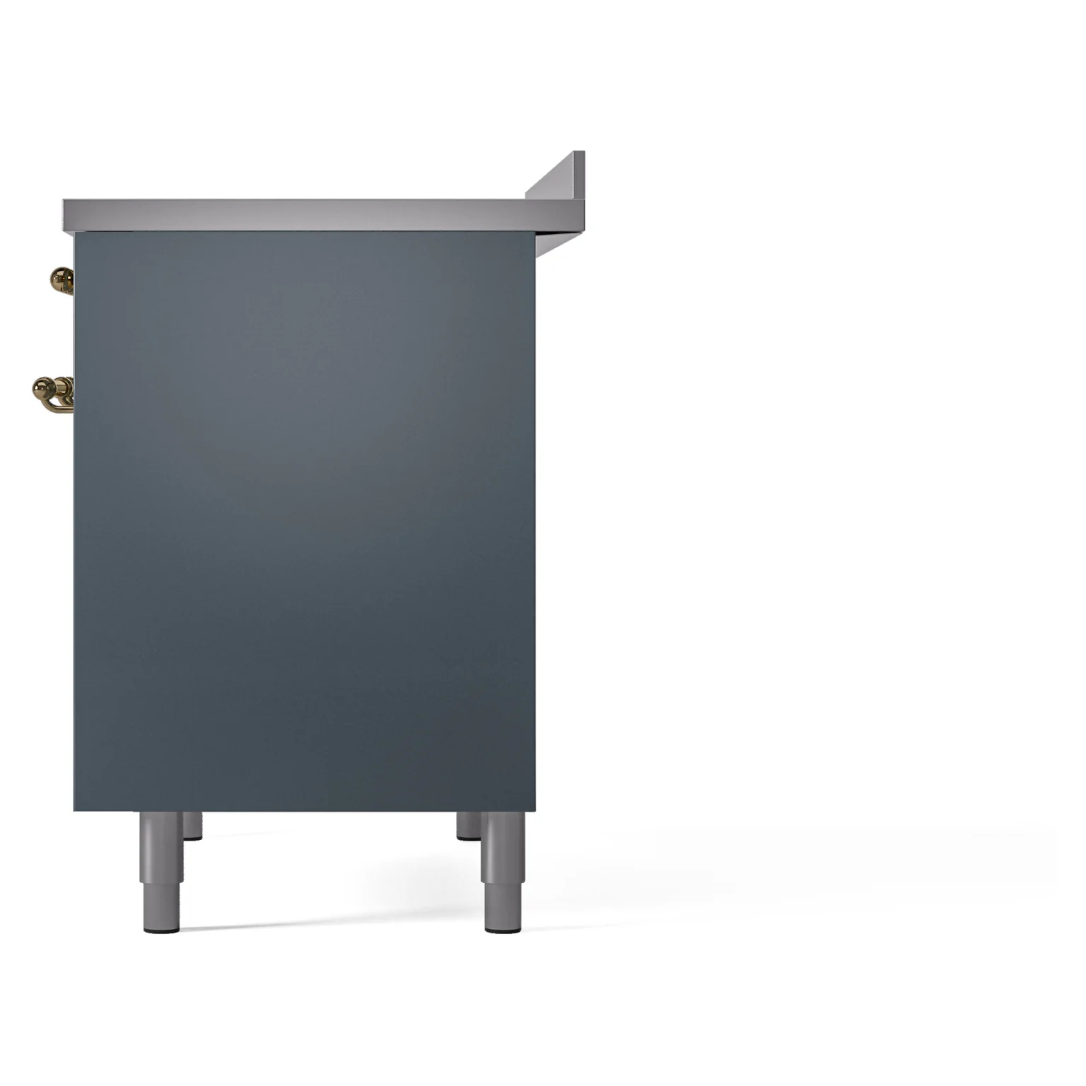 ILVE Nostalgie II 40-Inch Freestanding Electric Induction Range in Blue Grey with Brass Trim (UPDI406NMPBGG) - Image 10