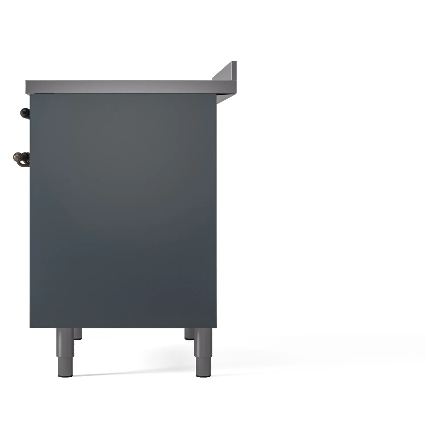 ILVE Nostalgie II 40-Inch Freestanding Electric Induction Range in Blue Grey with Bronze Trim (UPDI406NMPBGB) - Image 10