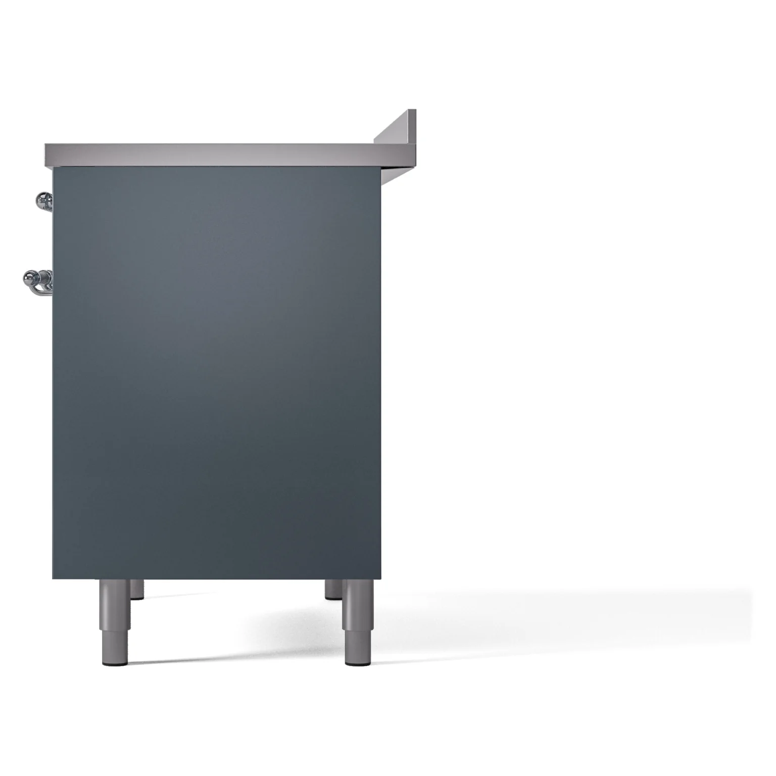 ILVE Nostalgie II 40-Inch Freestanding Electric Induction Range in Blue Grey with Chrome Trim (UPDI406NMPBGC) - Image 10