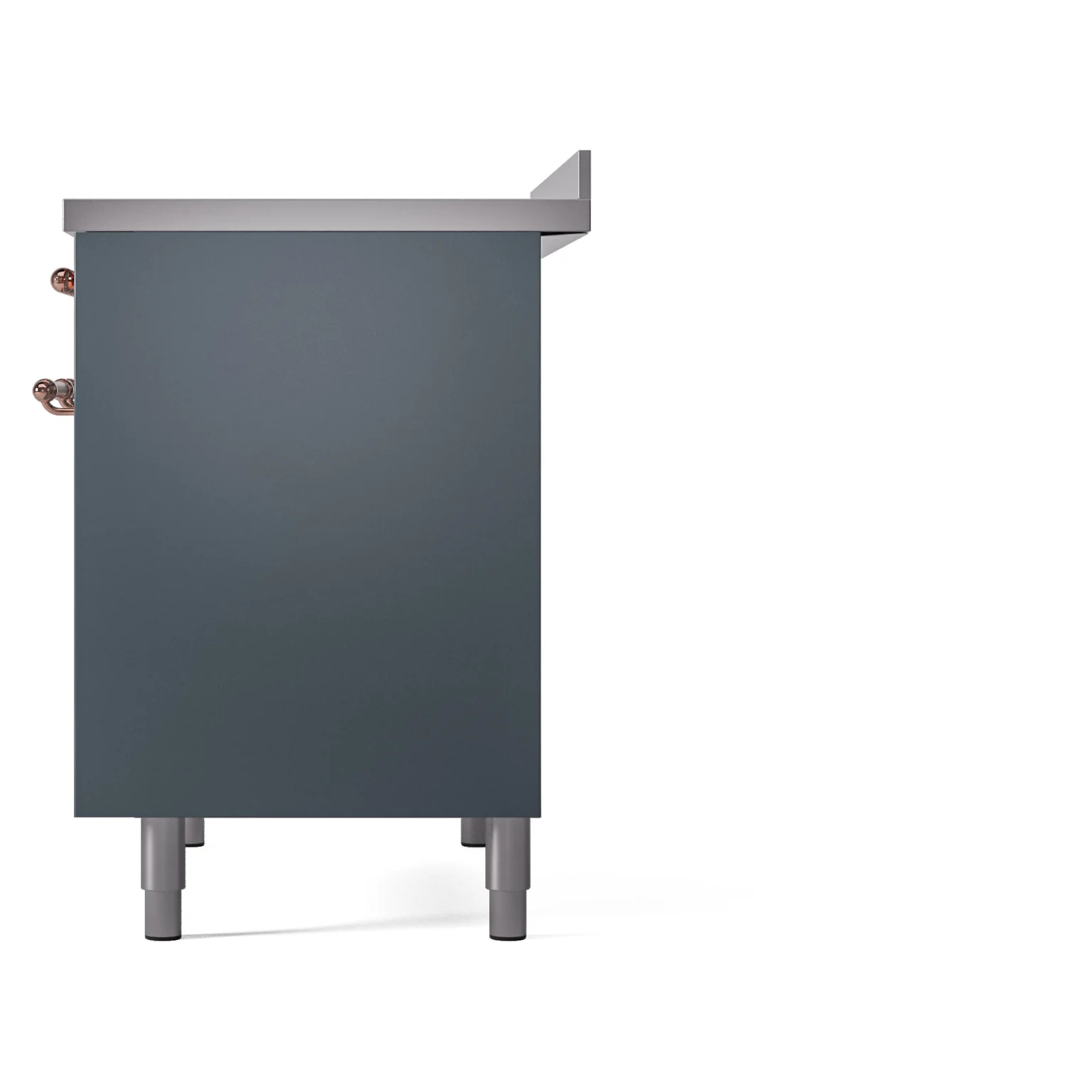 ILVE Nostalgie II 40-Inch Freestanding Electric Induction Range in Blue Grey with Copper Trim (UPDI406NMPBGP) - Image 10