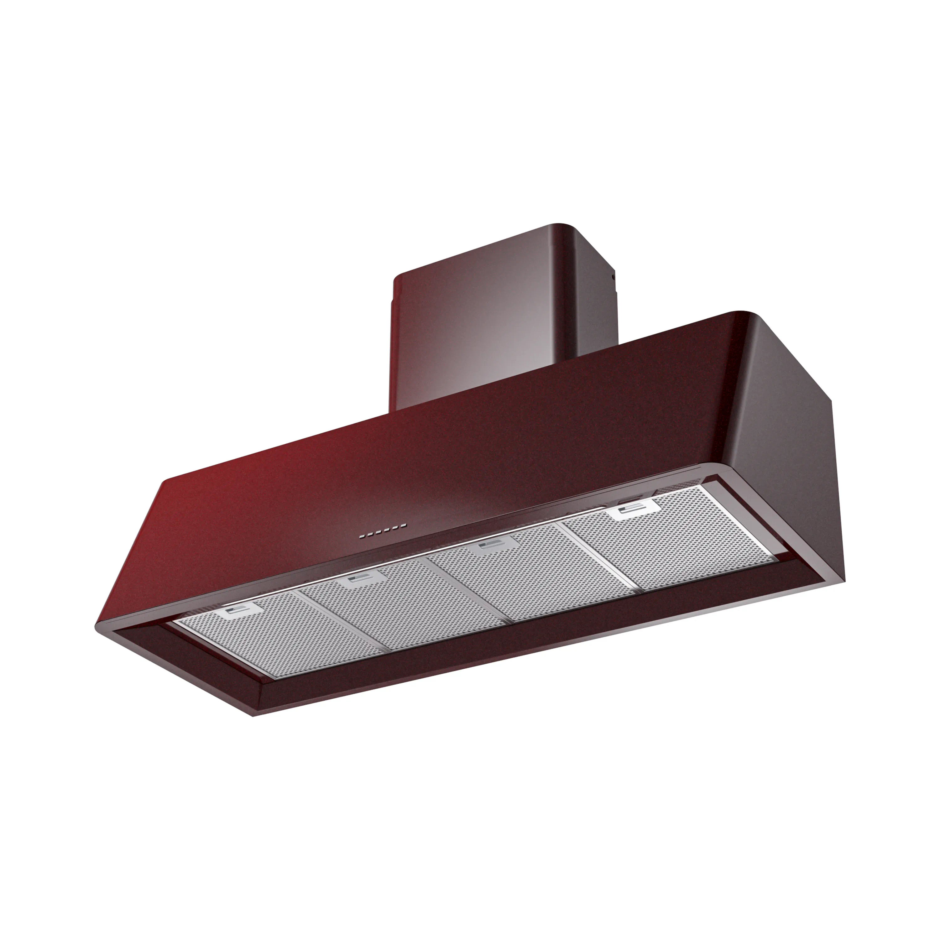 ILVE Nostalgie II 48-Inch 850 CFM Wall Mounted Range Hood in Burgundy (UAG48BU) - Image 2