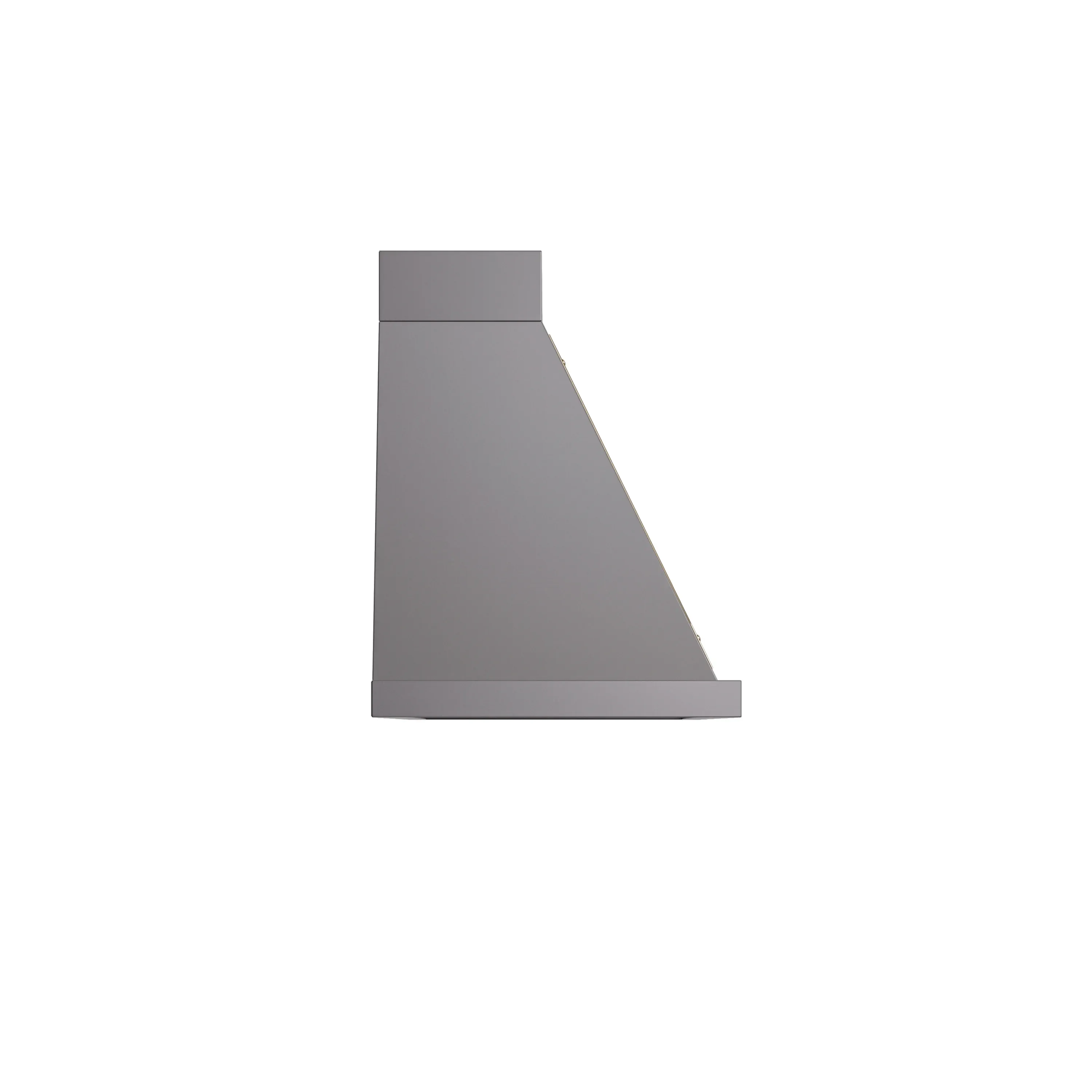 ILVE Nostalgie II 48-Inch 600 CFM Wall Mounted Range Hood in Graphite Matte with Brass Trim (UANB48MGG) - Image 3