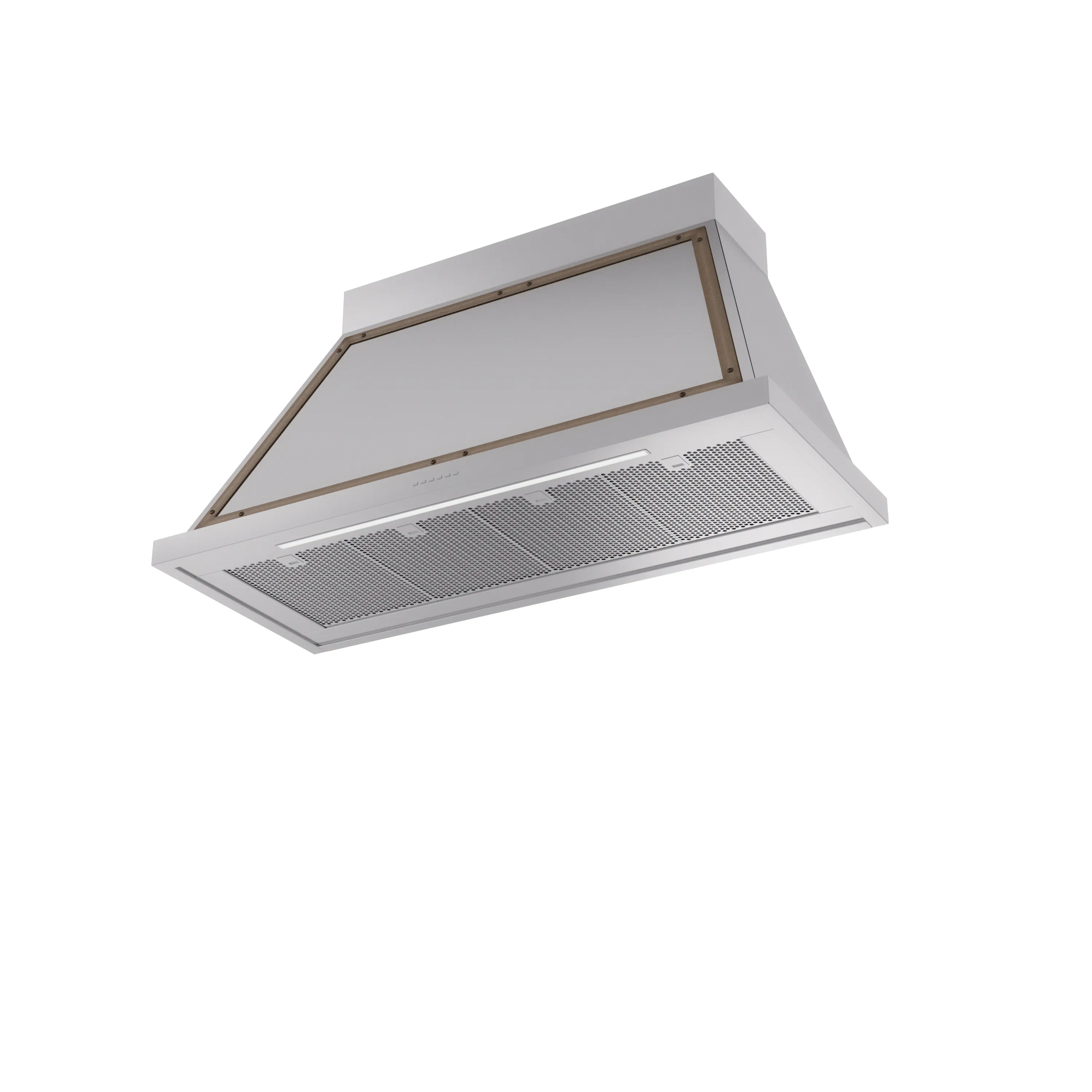 ILVE Nostalgie II 48-Inch 600 CFM Wall Mounted Range Hood in Stainless Steel with Bronze Trim (UANB48SSB) - Image 2