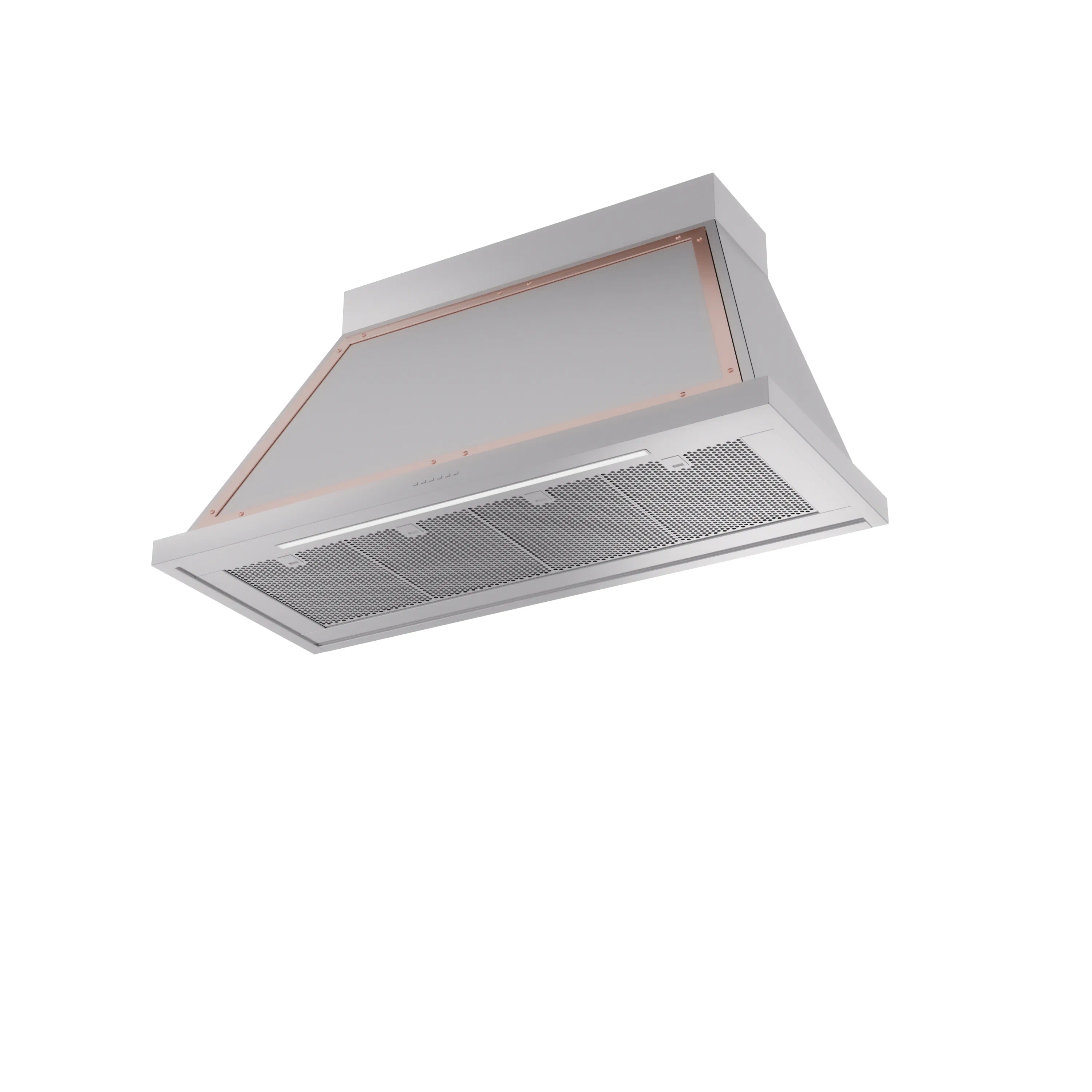 ILVE Nostalgie II 48-Inch 600 CFM Wall Mounted Range Hood in Stainless Steel with Copper Trim (UANB48SSP) - Image 2