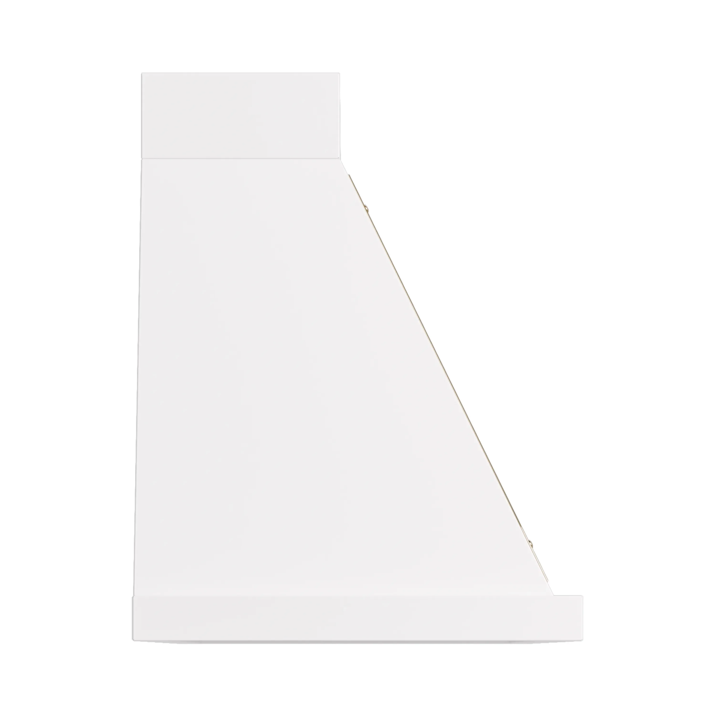 ILVE Nostalgie II 48-Inch 600 CFM Wall Mounted Range Hood in White with Brass Trim (UANB48WHG) - Image 3