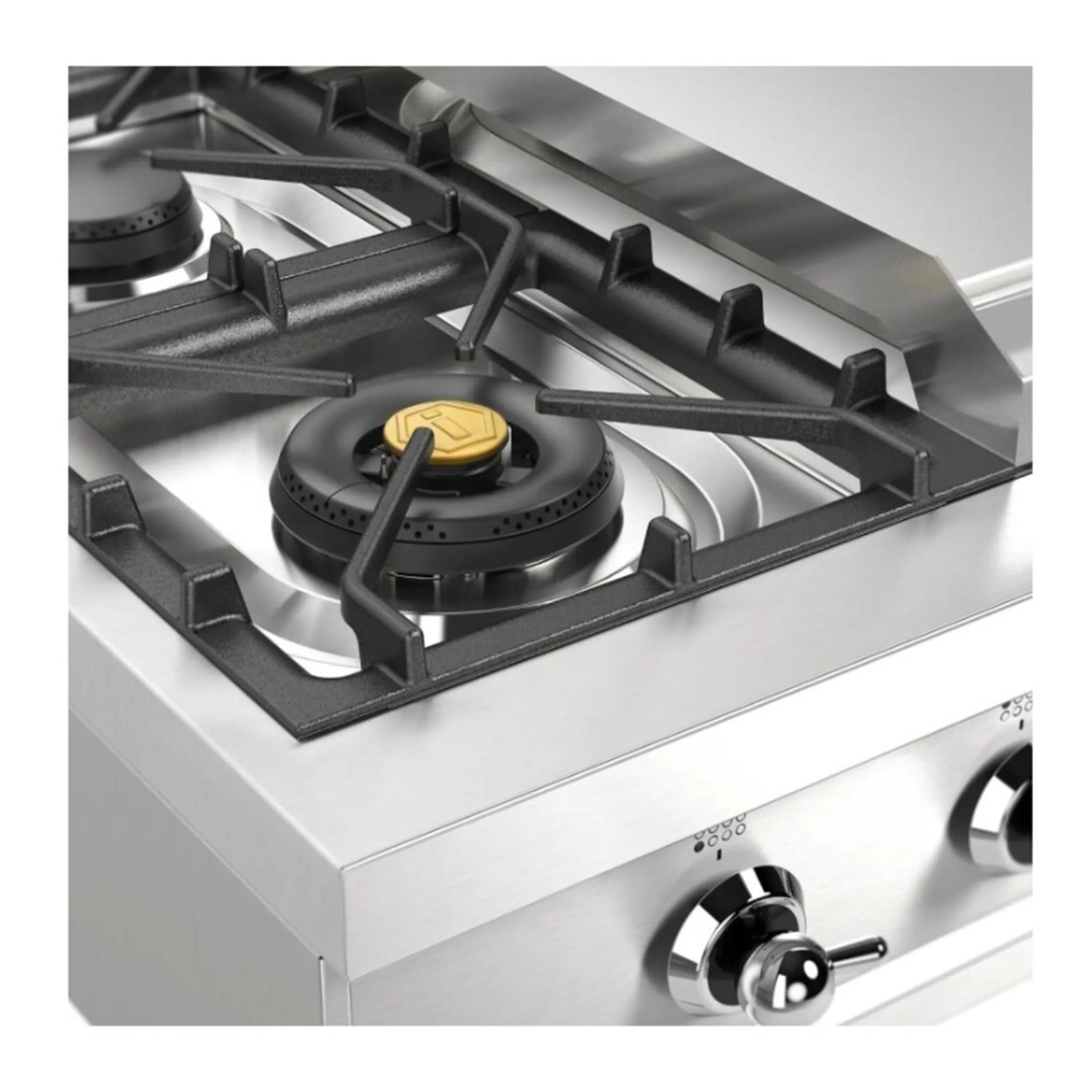ILVE Nostalgie II 48 inch Built-In Propane Gas Rangetop with Griddle, in Stainless Steel (UHCP48FNSSCLP) - Image 8