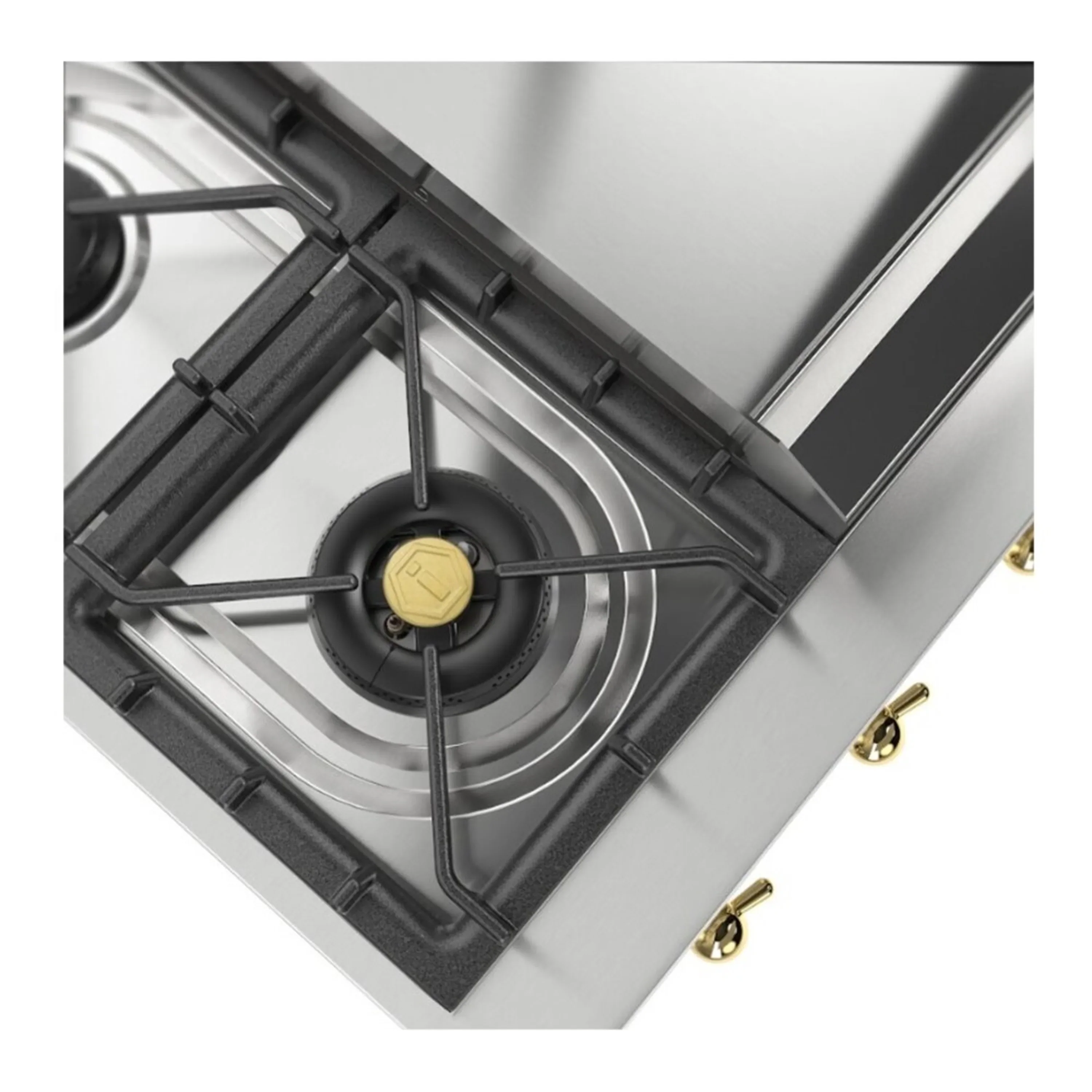 ILVE Nostalgie II 48-Inch Built-In Propane Gas Rangetop with Griddle in Stainless Steel (UHCP48FNSSG) - Image 7