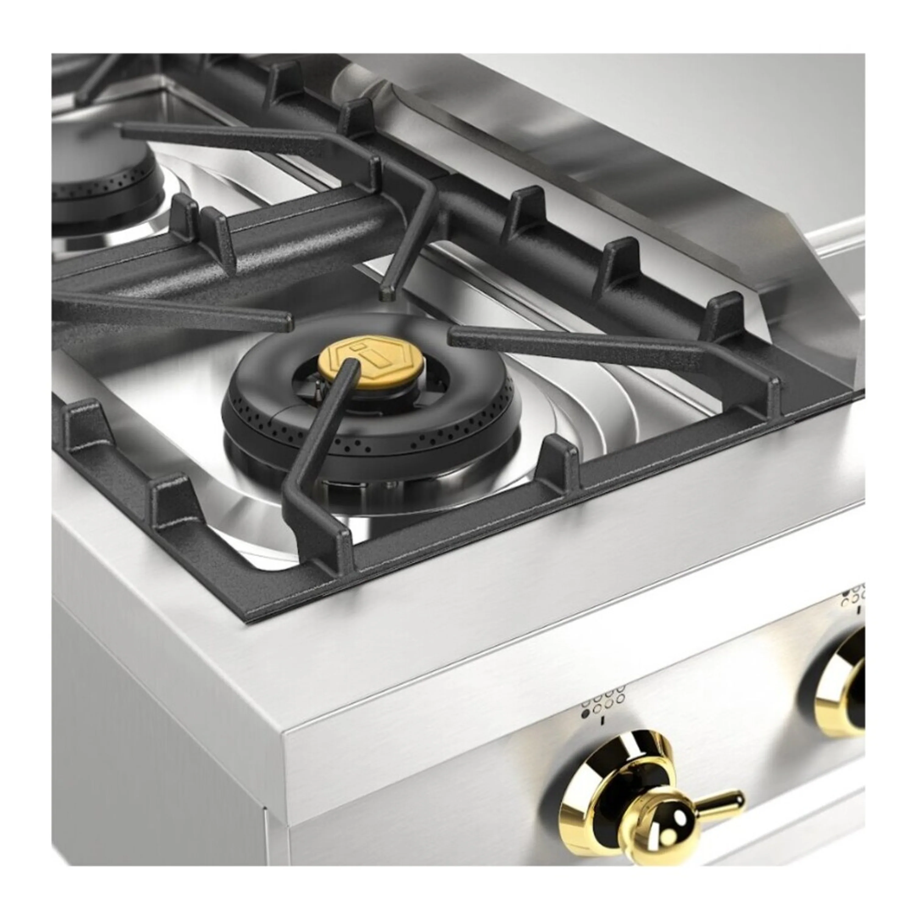 ILVE Nostalgie II 48-Inch Built-In Propane Gas Rangetop with Griddle in Stainless Steel (UHCP48FNSSG) - Image 8