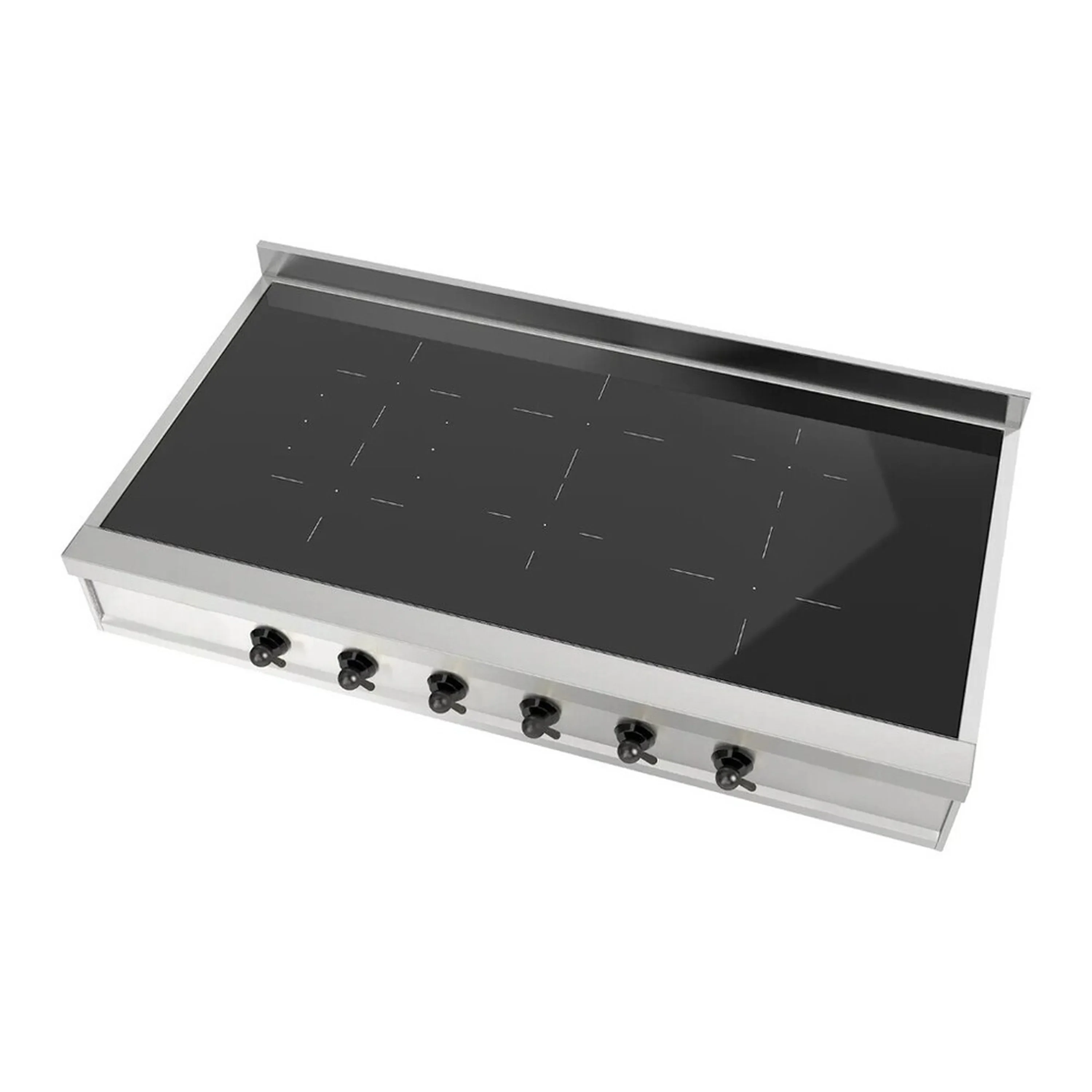 ILVE Nostalgie II 48 inch Built-In Induction Rangetop with 6 Elements, Stainless Steel (UHCPI486NSSB) - Image 2