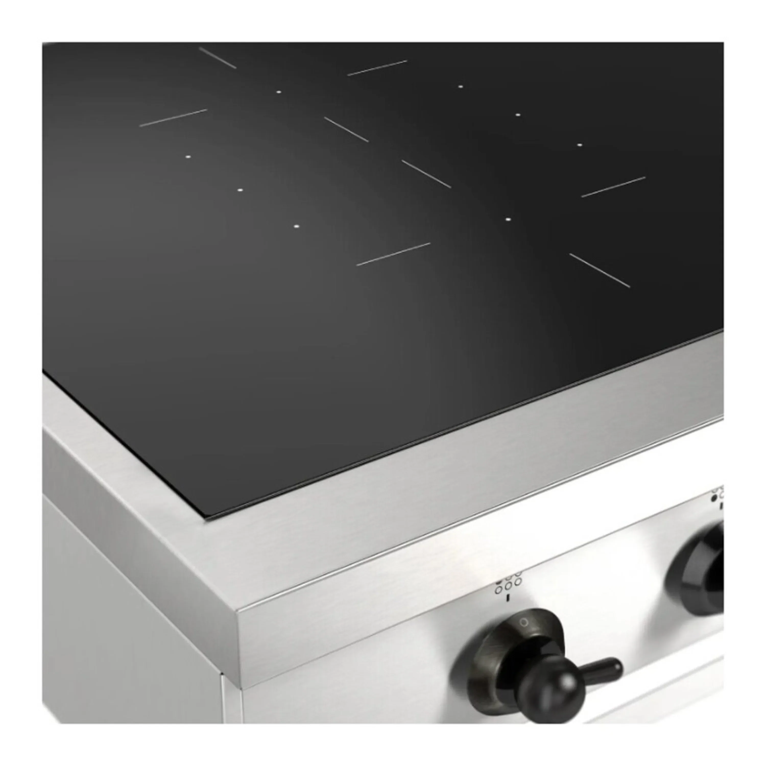 ILVE Nostalgie II 48 inch Built-In Induction Rangetop with 6 Elements, Stainless Steel (UHCPI486NSSB) - Image 7