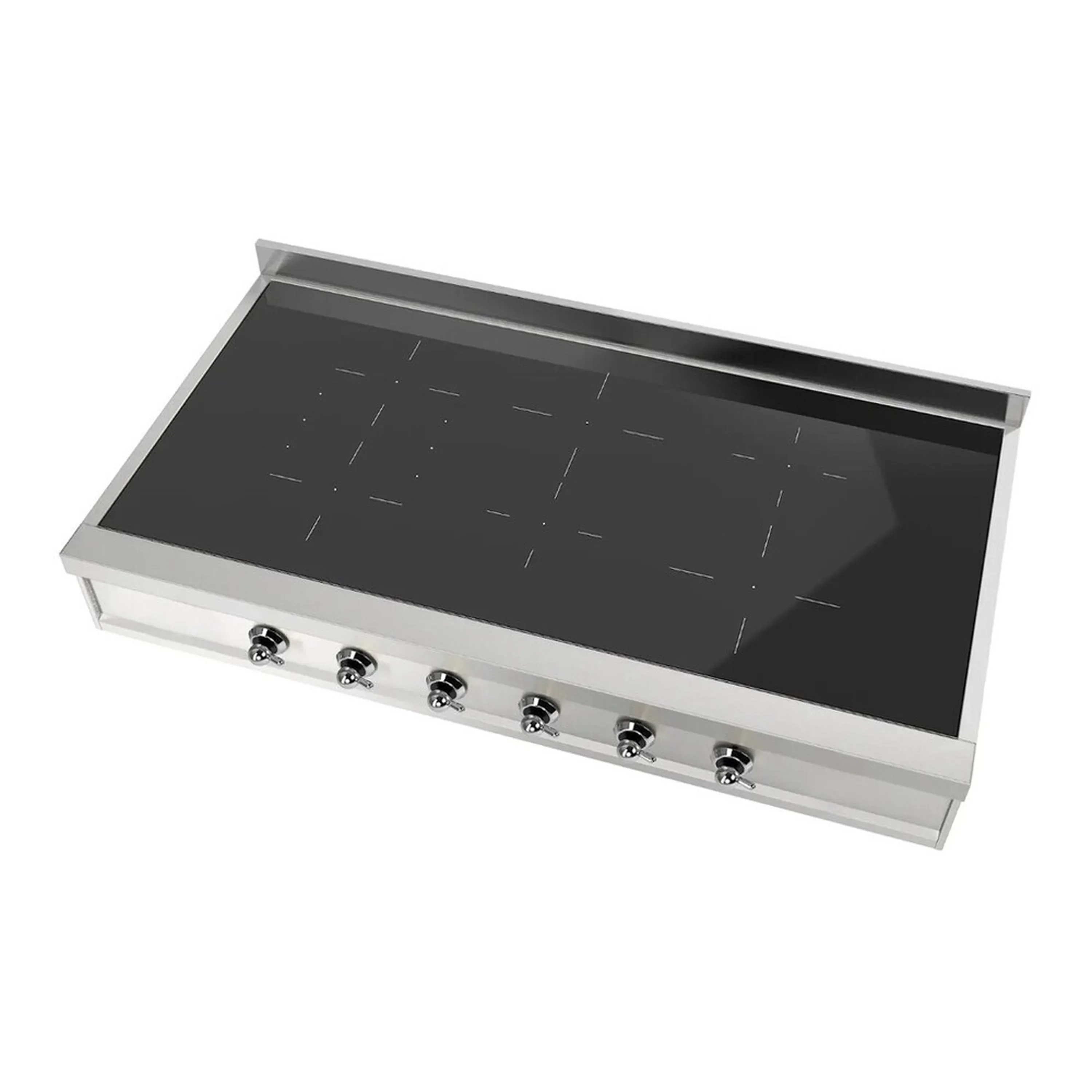 ILVE Nostalgie II 48 inch Built-In Induction Rangetop with 6 Elements, Stainless Steel (UHCPI486NSSC) - Image 4