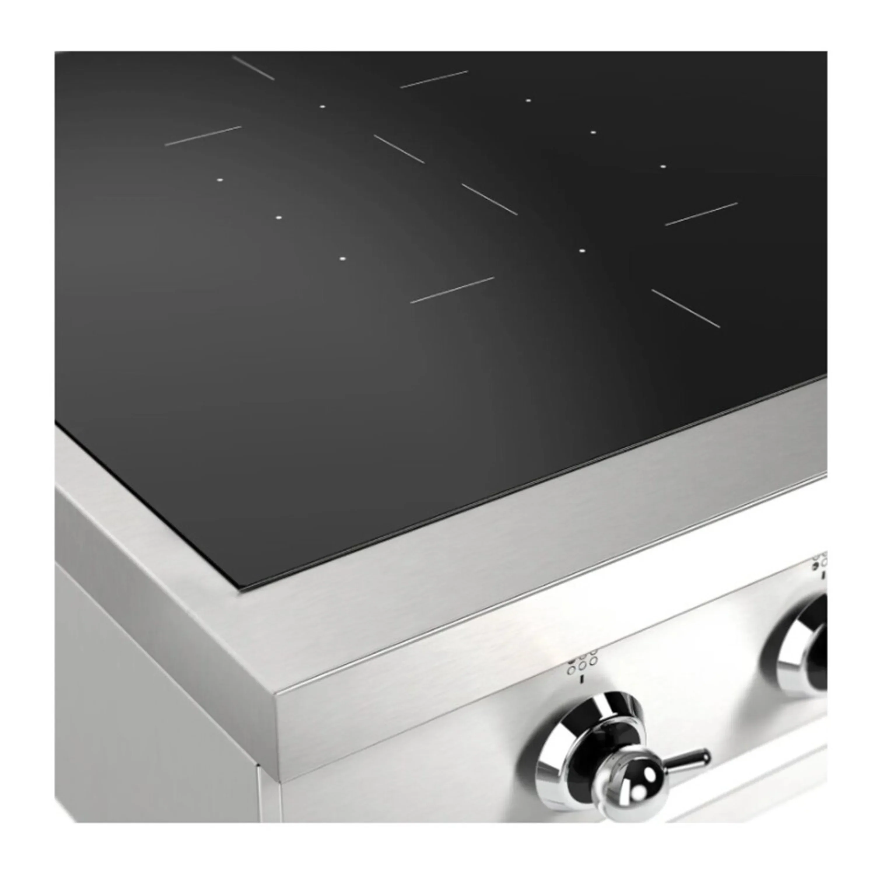 ILVE Nostalgie II 48 inch Built-In Induction Rangetop with 6 Elements, Stainless Steel (UHCPI486NSSC) - Image 8