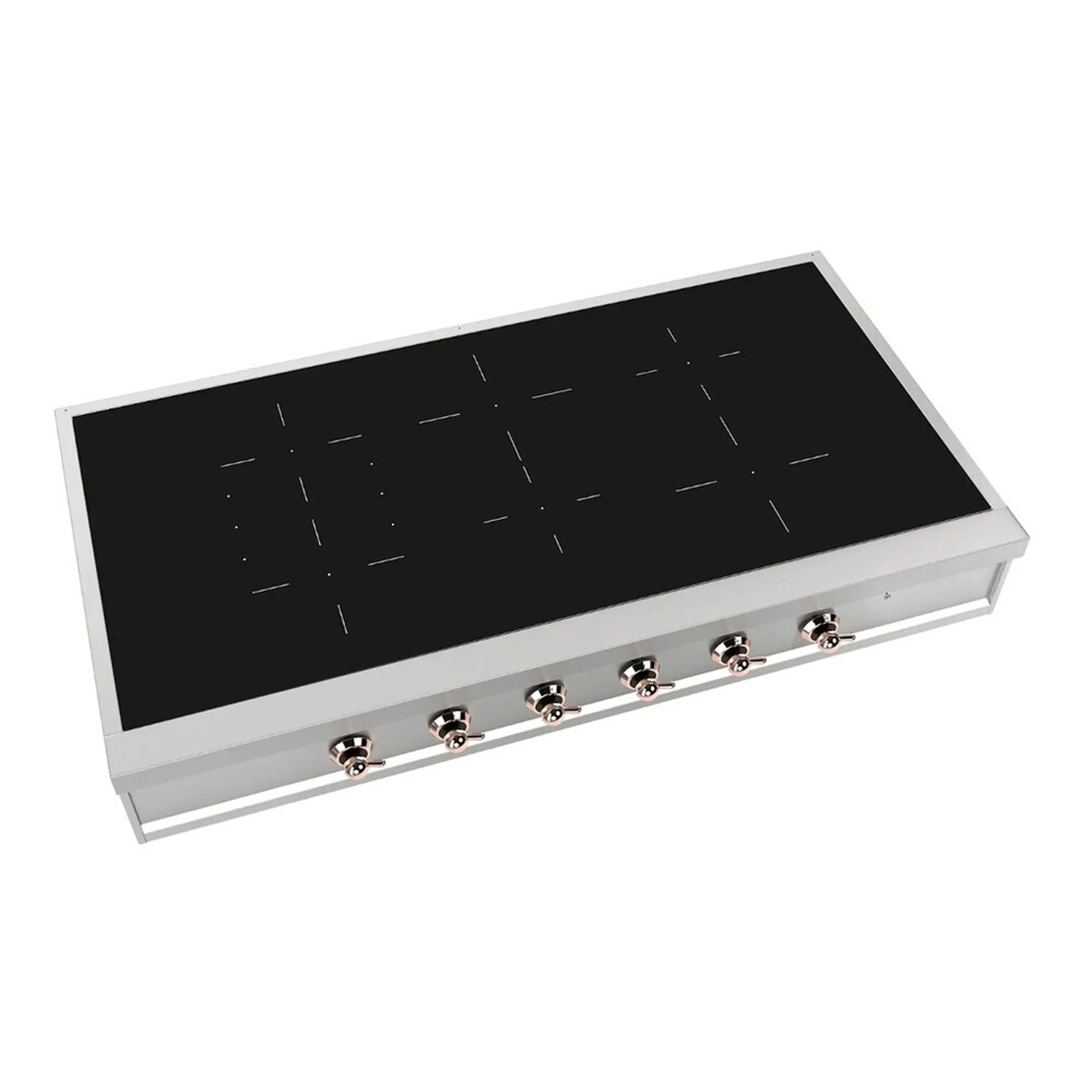 ILVE Nostalgie II 48 inch Built-In Induction Rangetop with 6 Elements, Stainless Steel (UHCPI486NSSP) - Image 2