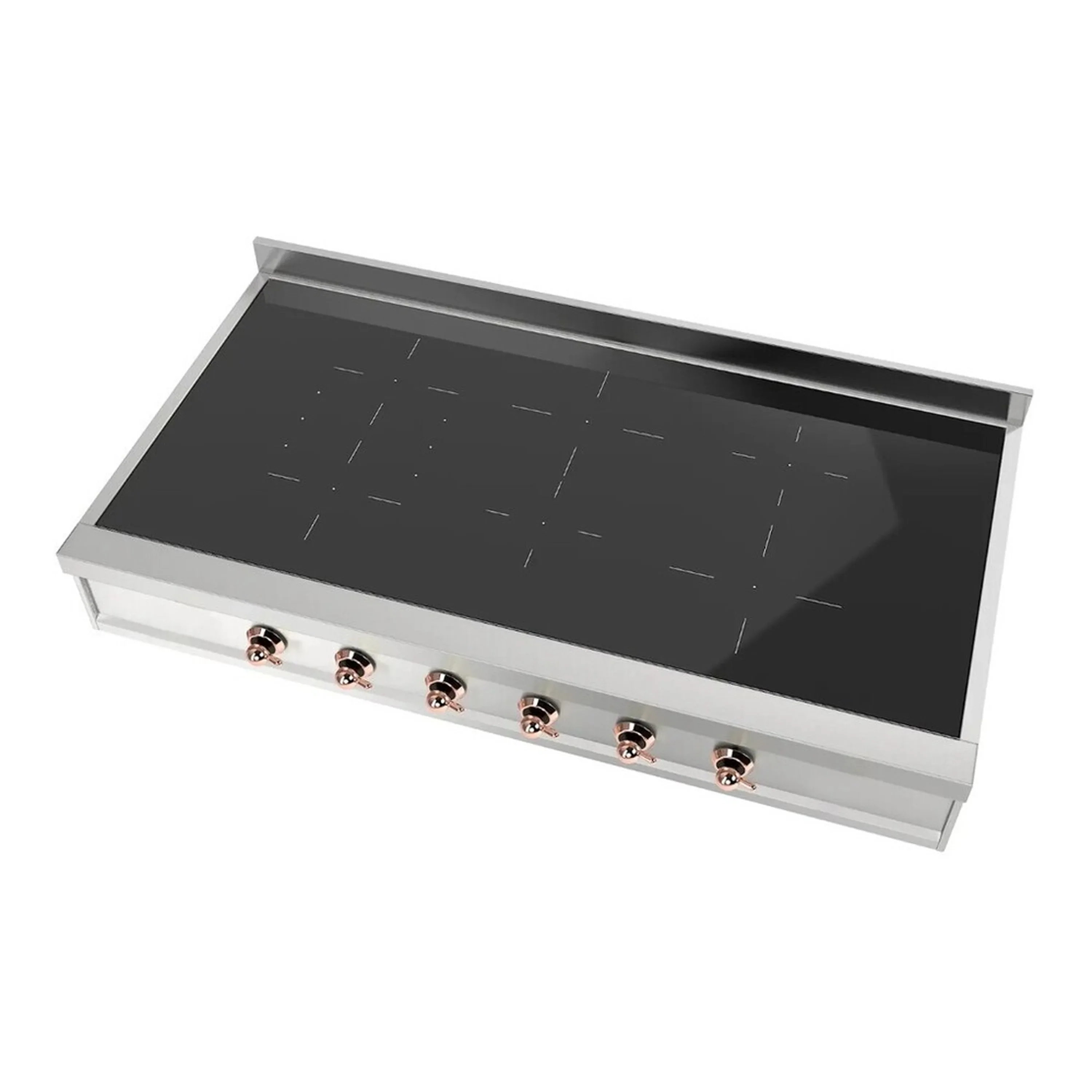 ILVE Nostalgie II 48 inch Built-In Induction Rangetop with 6 Elements, Stainless Steel (UHCPI486NSSP) - Image 3