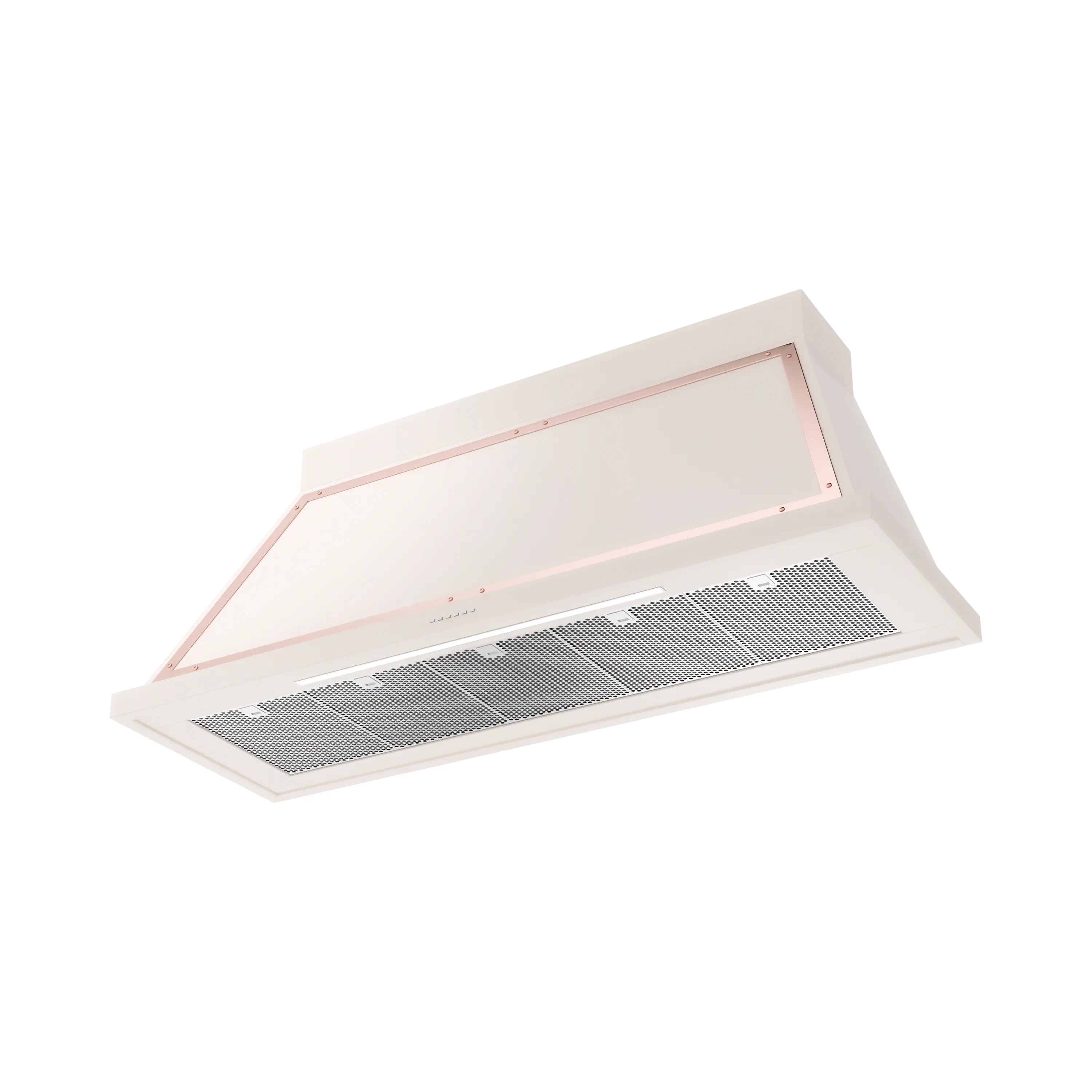 ILVE Nostalgie II 60-Inch 600 CFM Wall Mounted Range Hood in Antique White with Copper Trim (UANB60AWP) - Image 2