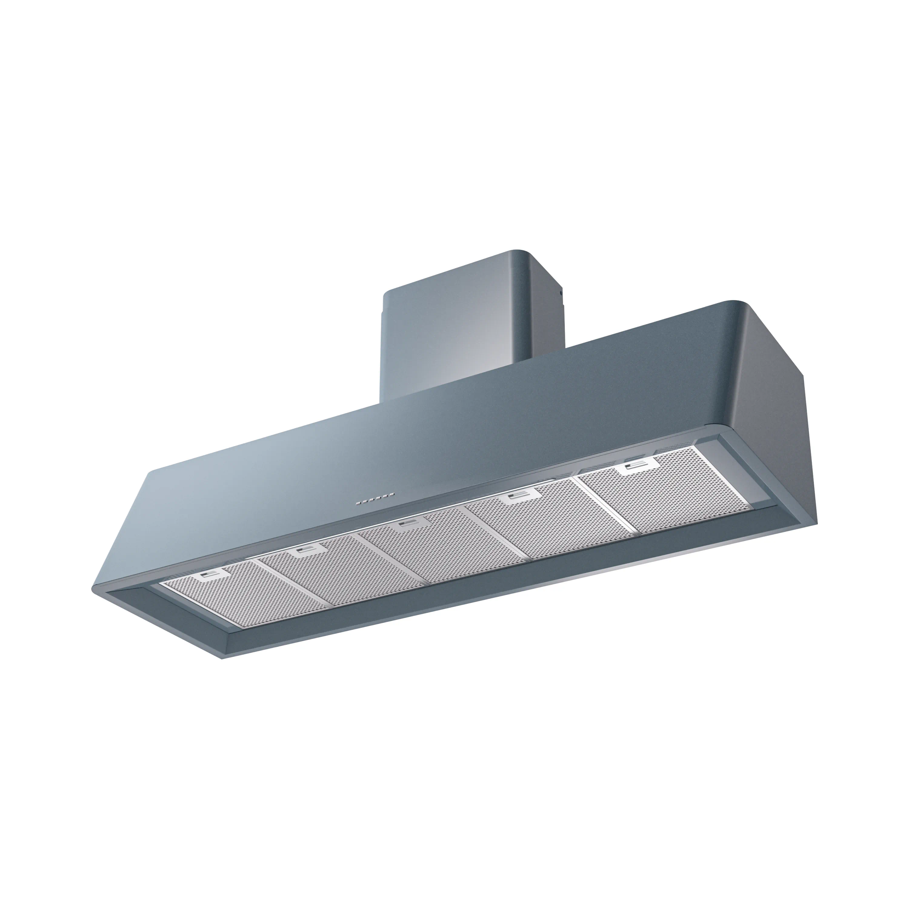 ILVE Nostalgie II 60-Inch 850 CFM Wall Mounted Range Hood in Blue Grey (UAG60BG) - Image 2
