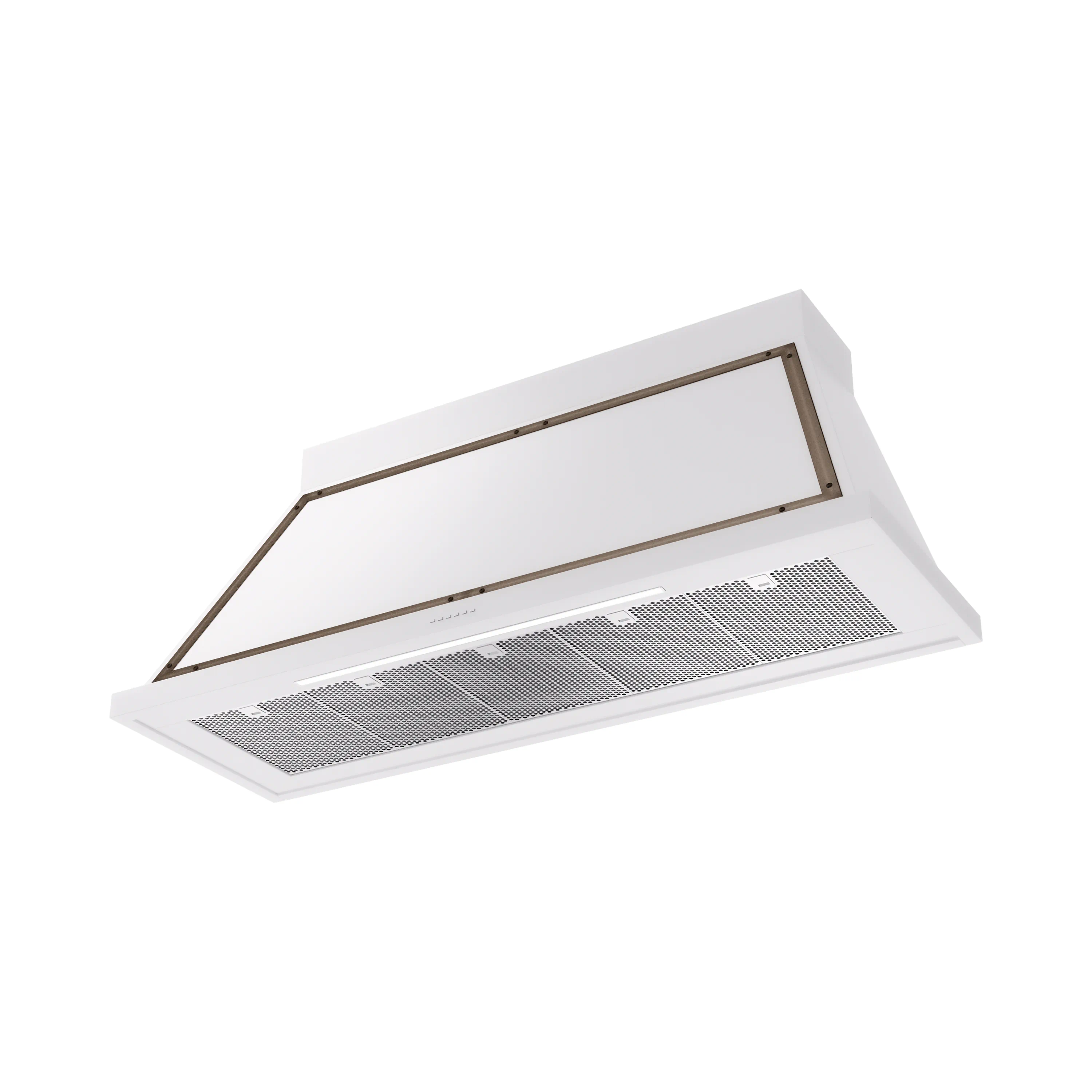 ILVE Nostalgie II 60-Inch 600 CFM Wall Mounted Range Hood in White with Bronze Trim (UANB60WHB) - Image 2