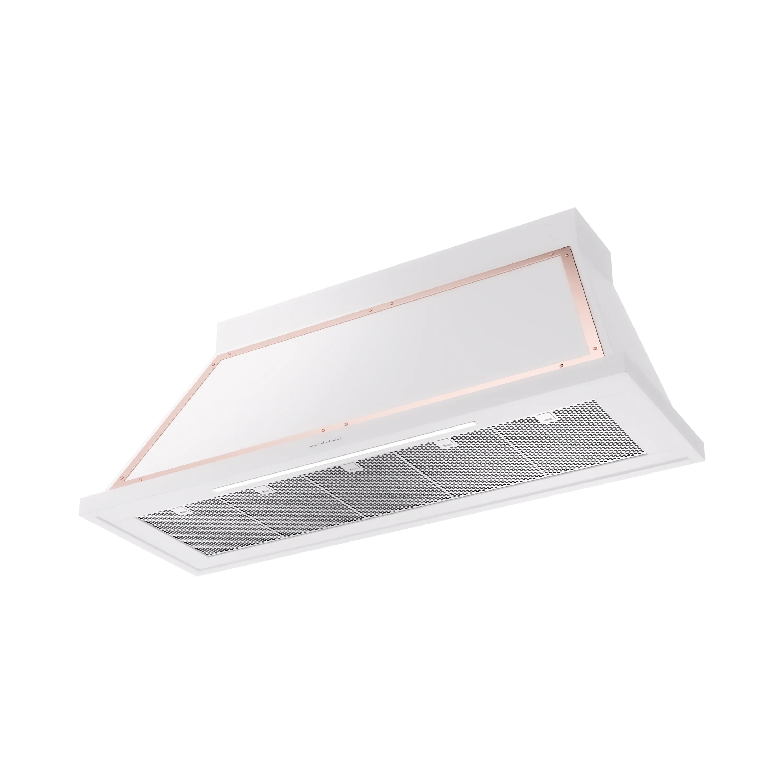 ILVE Nostalgie II 60-Inch 600 CFM Wall Mounted Range Hood in White with Copper Trim (UANB60WHP) - Image 2