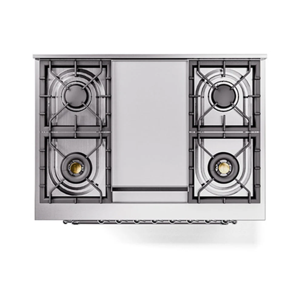 ILVE Nostalgie II Noblesse 36-Inch Natural Gas Dual Fuel Range and Triple Glass Door in Custom RAL with Chrome Trim (UN36FNMPRAC) - Image 3