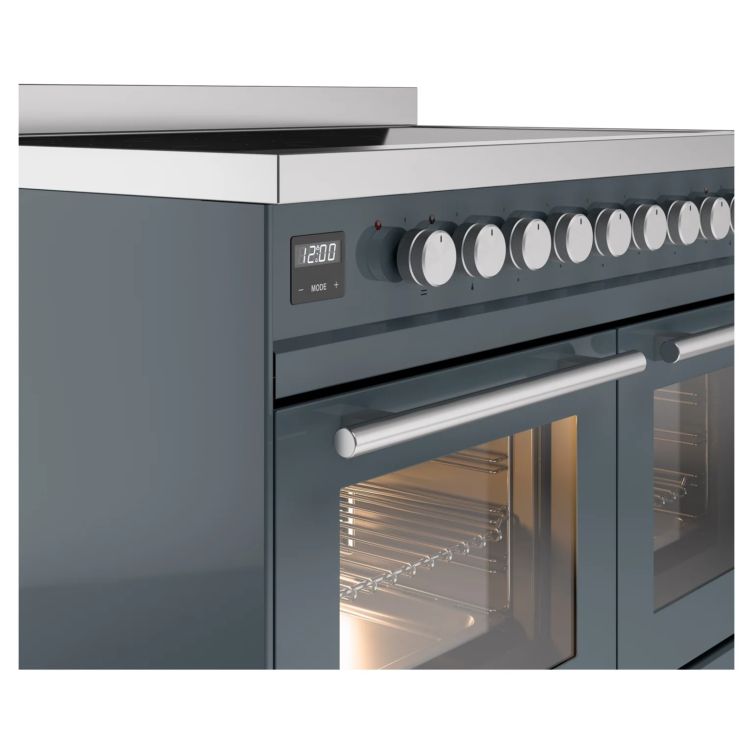 ILVE Professional Plus II 40-Inch Induction Range in Blue Grey (UPDI406WMPBG) - Image 3