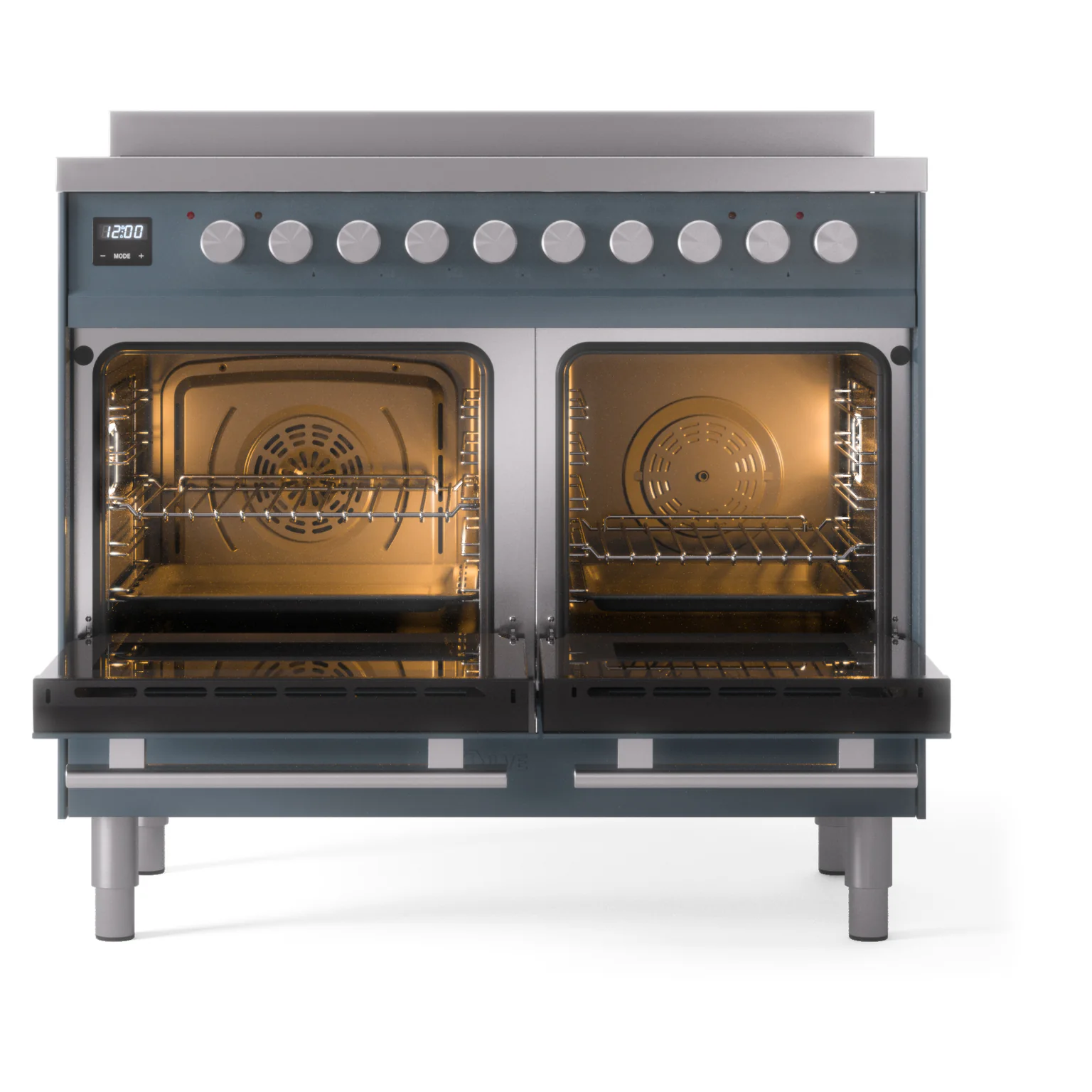 ILVE Professional Plus II 40-Inch Induction Range in Blue Grey (UPDI406WMPBG) - Image 4
