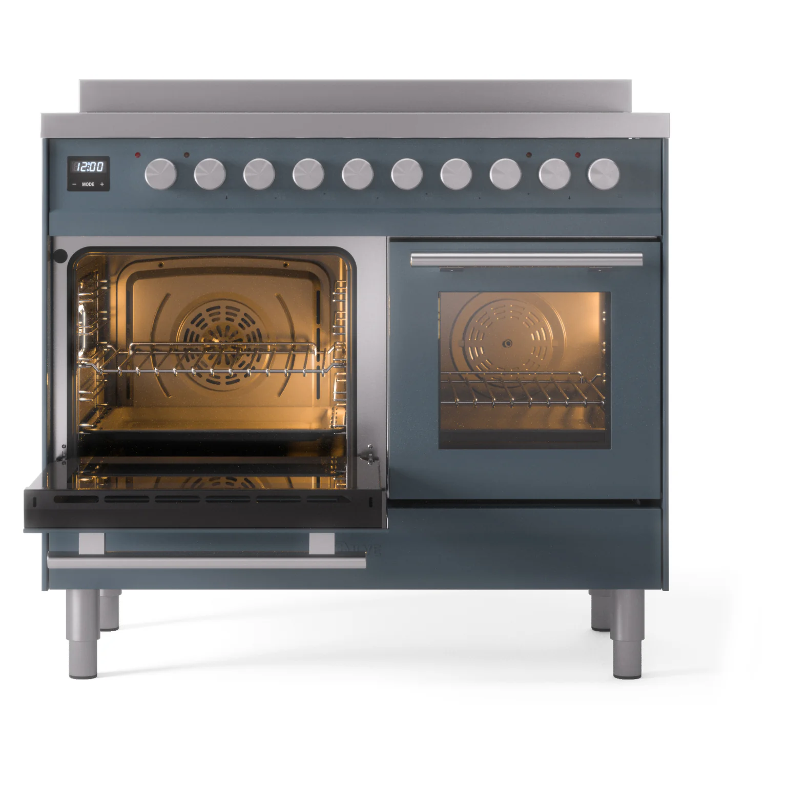 ILVE Professional Plus II 40-Inch Induction Range in Blue Grey (UPDI406WMPBG) - Image 5