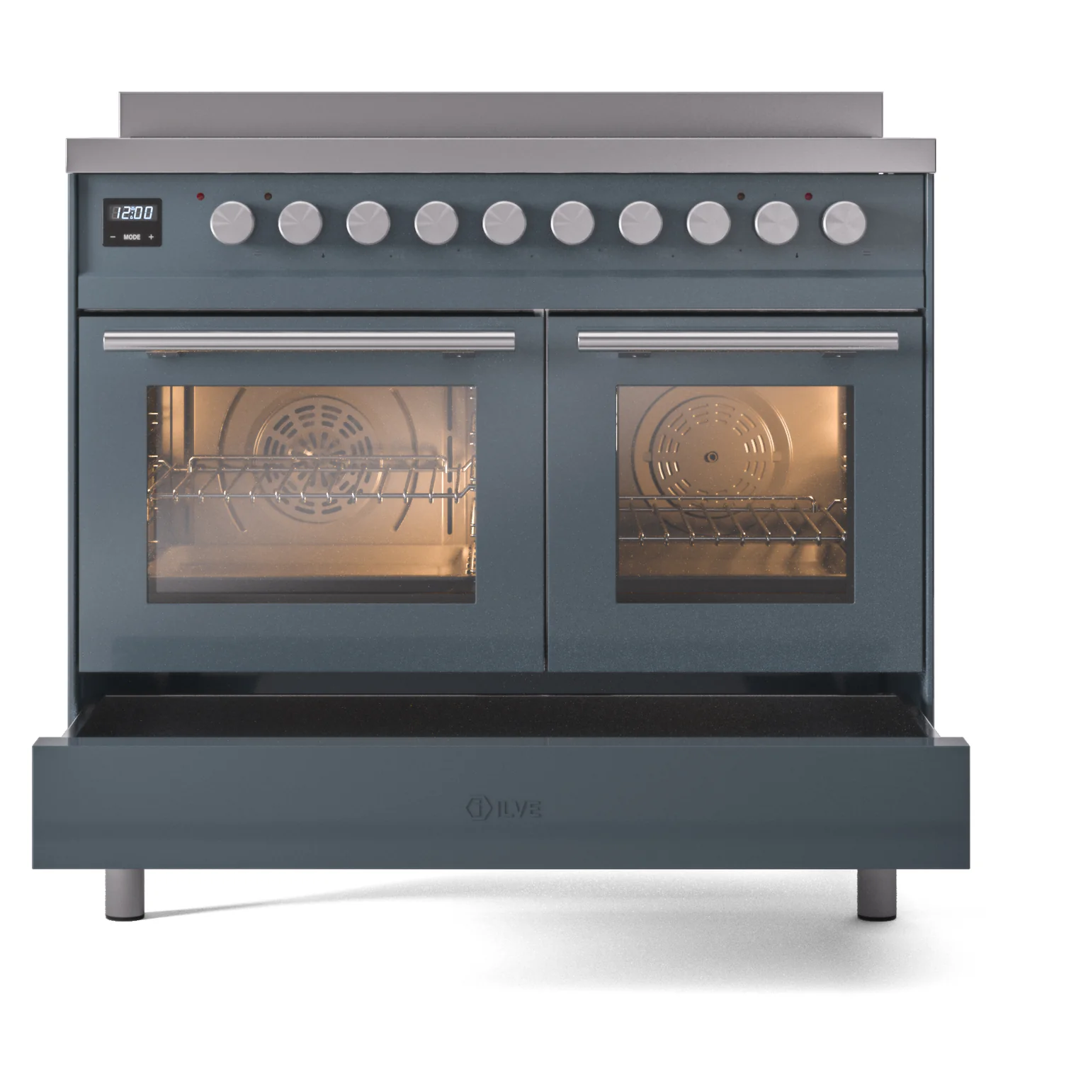 ILVE Professional Plus II 40-Inch Induction Range in Blue Grey (UPDI406WMPBG) - Image 7