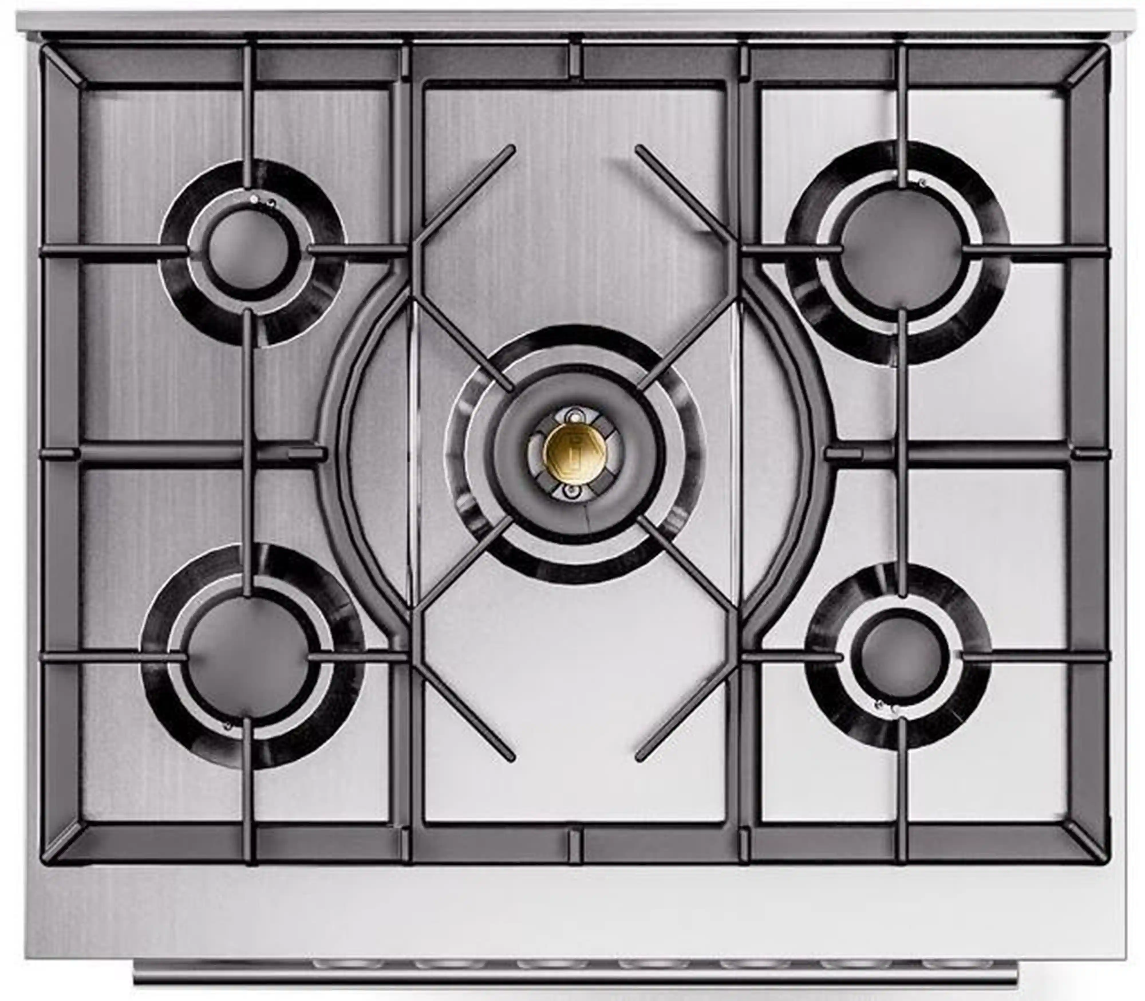 ILVE Professional Plus II 30-Inch Freestanding Natural Gas Dual Fuel Range with 5 Sealed Burners in Matte Graphite (UP30WMPMG) - Image 8