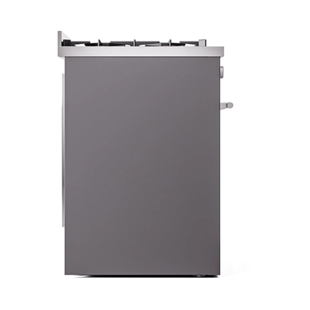 ILVE Professional Plus II 30-Inch Natural Gas Dual Fuel Range with Solid Door in Matte Graphite (UP30QMPMG) - Image 4