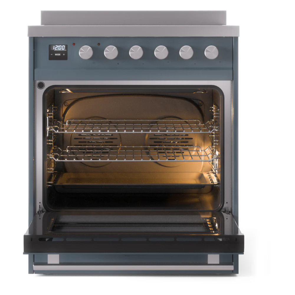 ILVE Professional Plus II 30-Inch Induction Range in Blue Grey (UPI304WMPBG) - Image 4