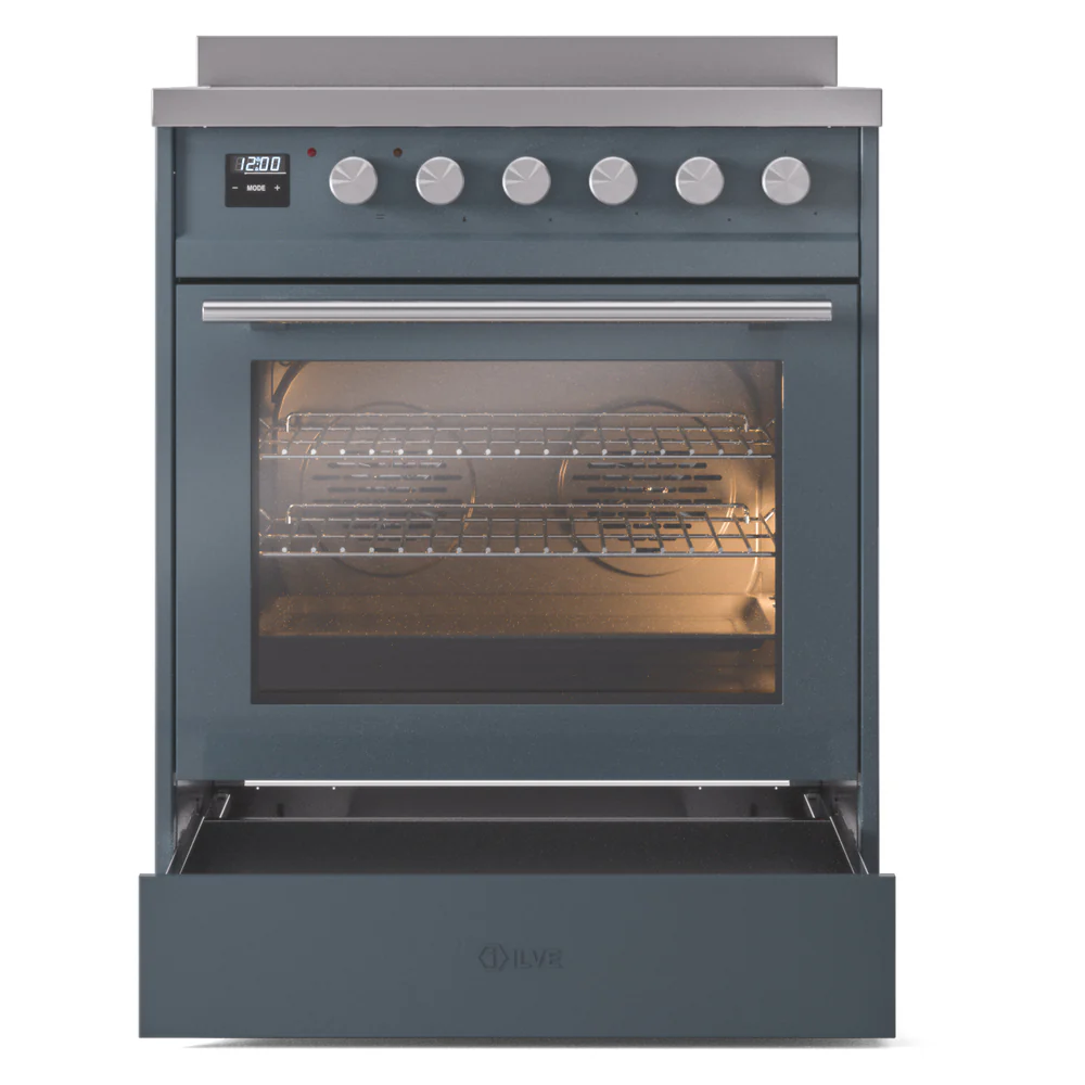 ILVE Professional Plus II 30-Inch Induction Range in Blue Grey (UPI304WMPBG) - Image 5
