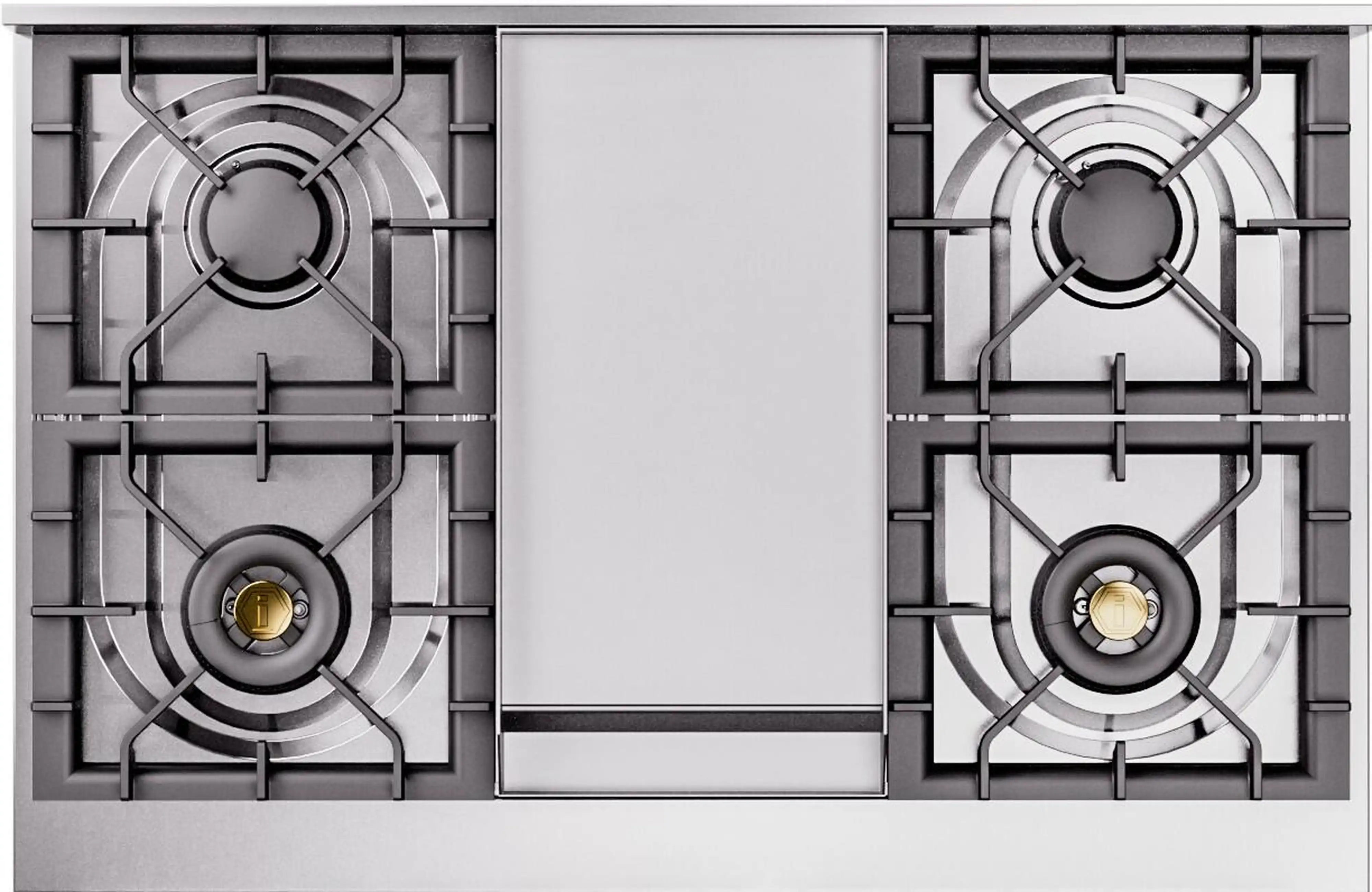 ILVE Professional Plus II 40-Inch Freestanding Natural Gas Dual Fuel Range with 6 Sealed Burner in Stainless Steel (UPD40FWMPSS) - Image 3