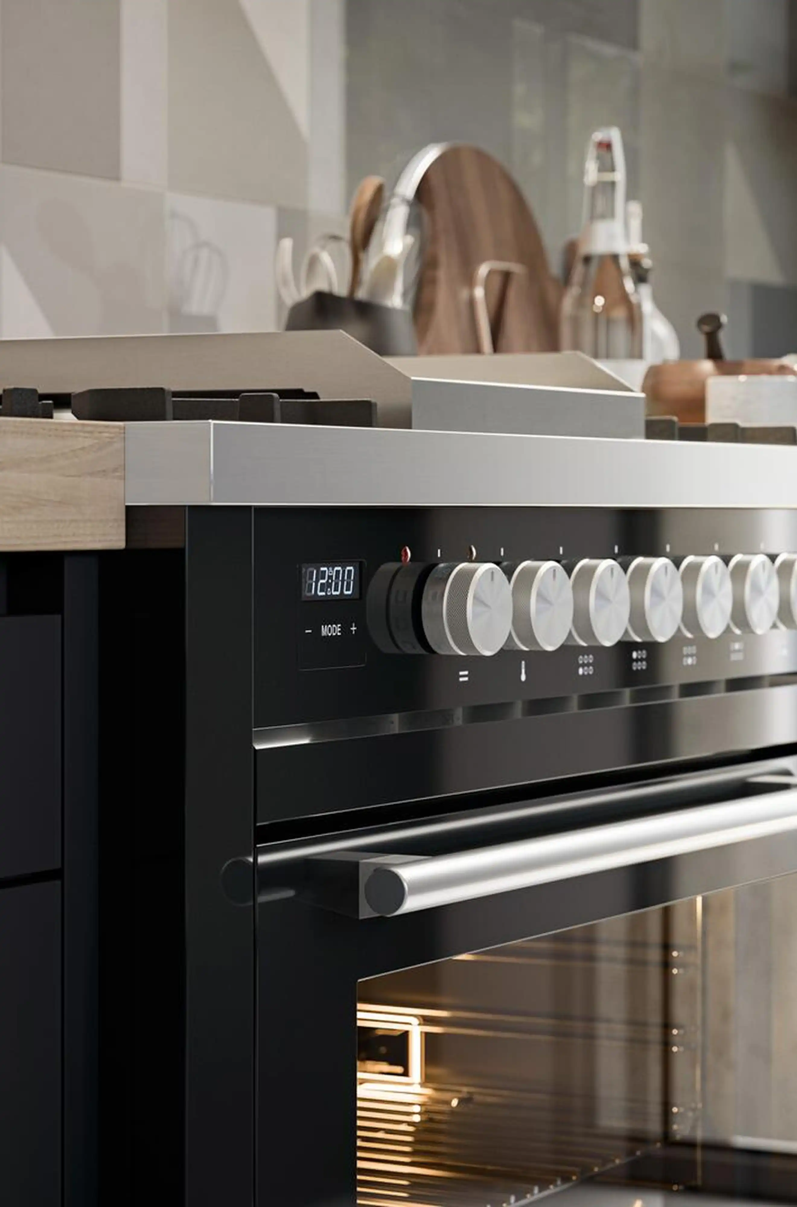 ILVE Professional Plus II 40-Inch Freestanding Natural Gas Dual Fuel Range with 6 Sealed Burner in Stainless Steel (UPD40FWMPSS) - Image 7