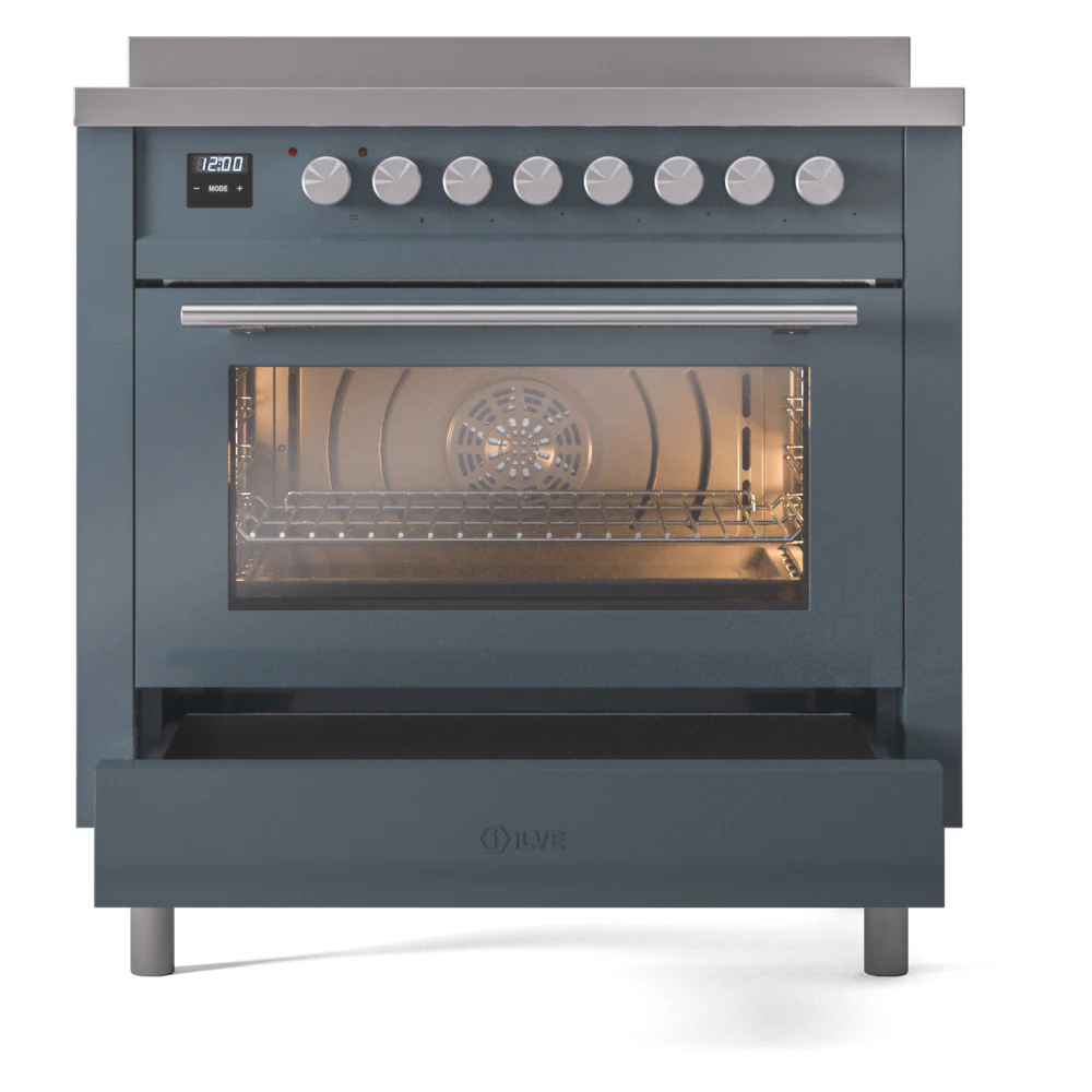 ILVE Professional Plus II 36-Inch Induction Range in Blue Grey (UPI366WMPBG) - Image 5