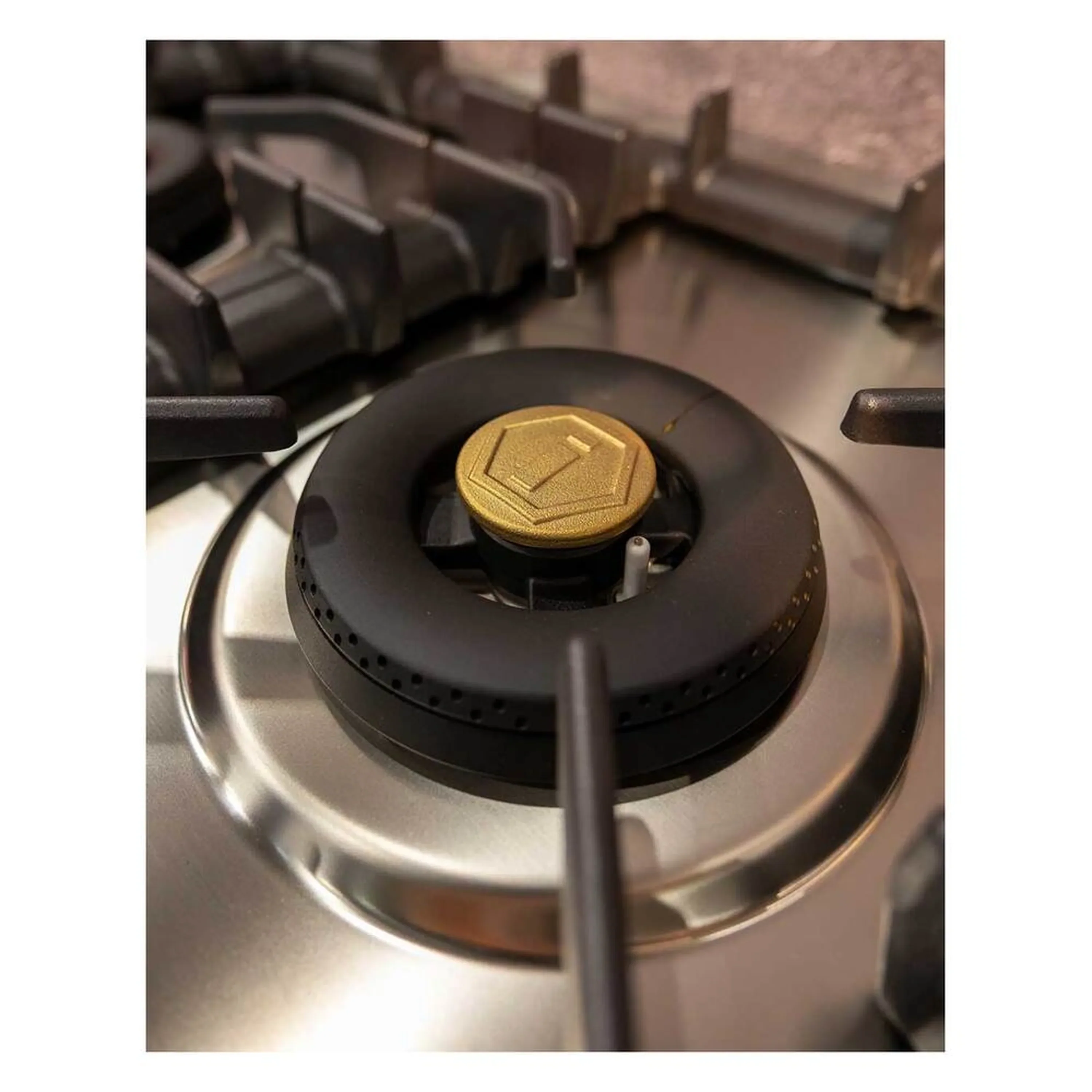 ILVE Professional Plus II 48-Inch Built-In Natural Gas Cooktop with Total Black Brass Burners in Stainless Steel (UHCPT125SS) - Image 12