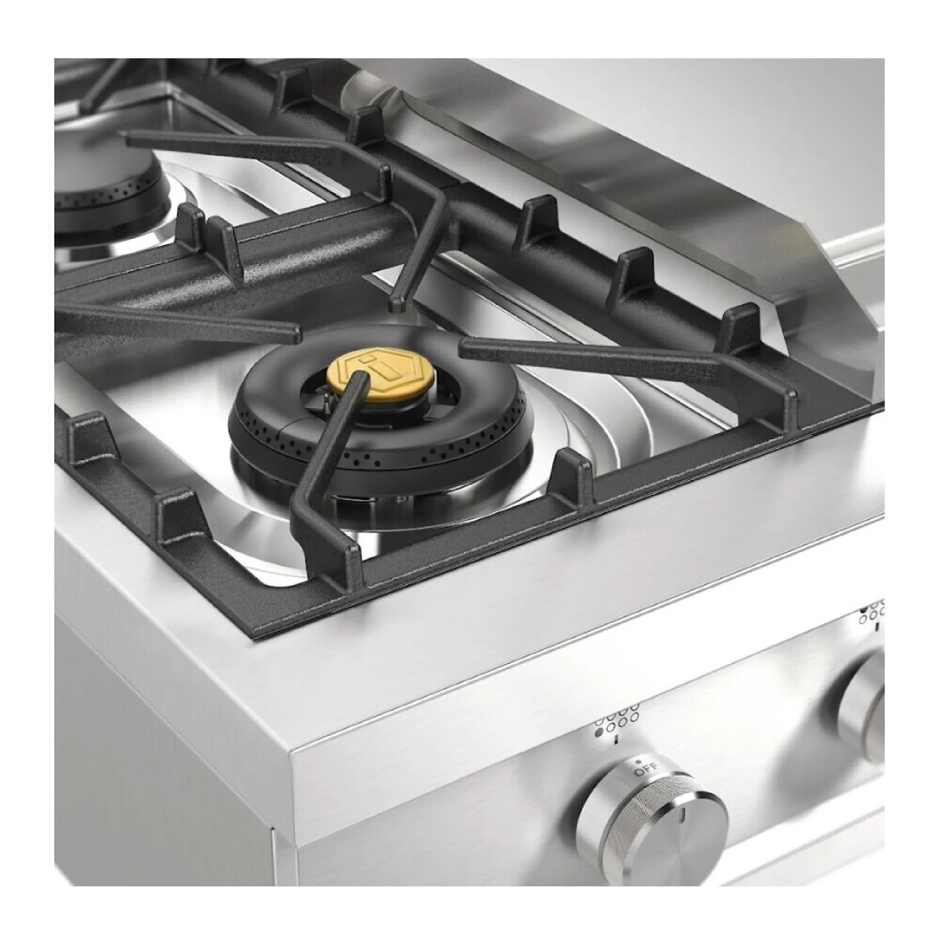 ILVE Professional Plus II 48-Inch Built-In Propane Gas Rangetop with Griddle in Stainless Steel (UHCP48FSS) - Image 9