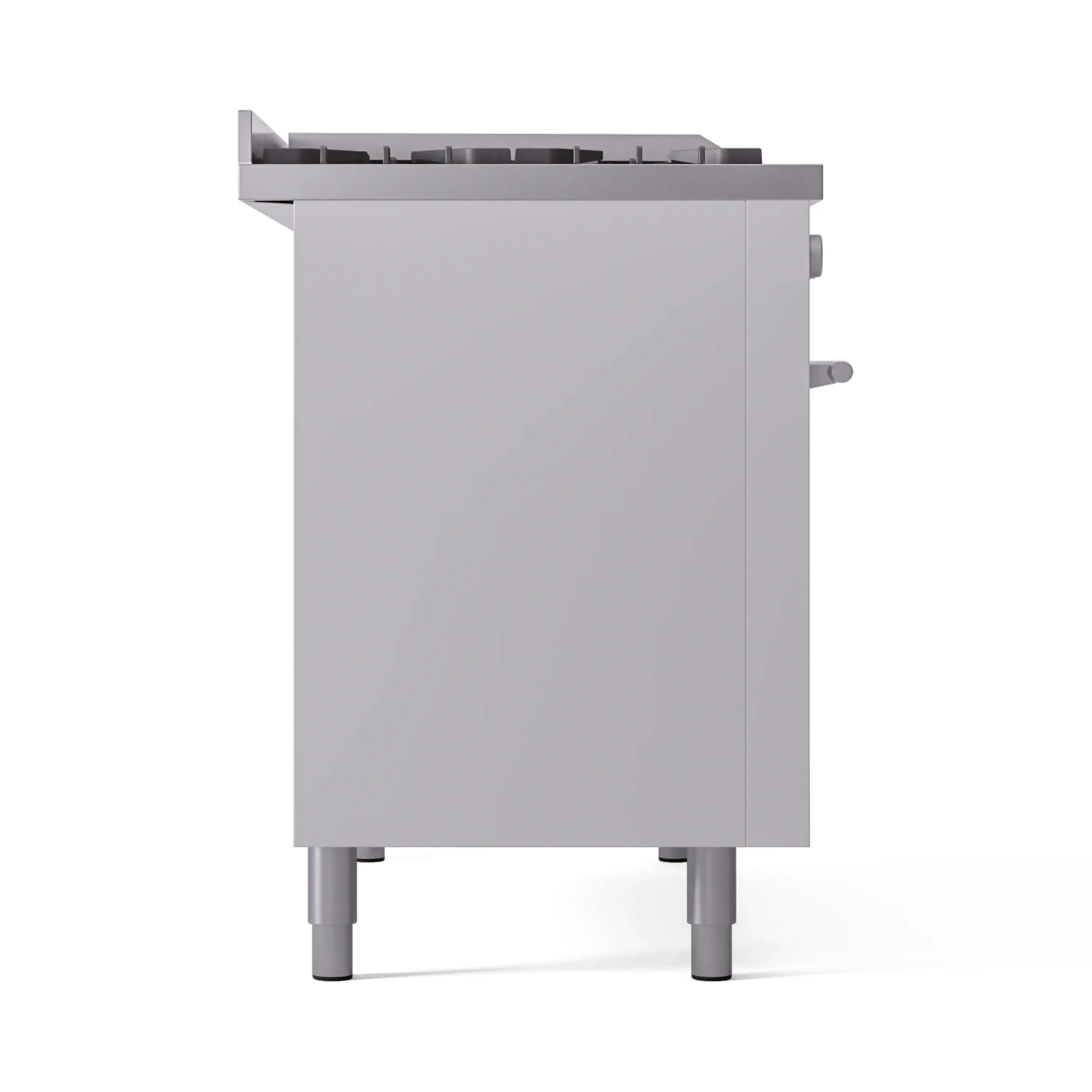 ILVE Professional Plus II 48-inch Natural Gas Dual Fuel Range with 5 Burners, Griddle, & French Top with Triple Glass Door Oven in White (UP48FSWMPWH) - Image 10