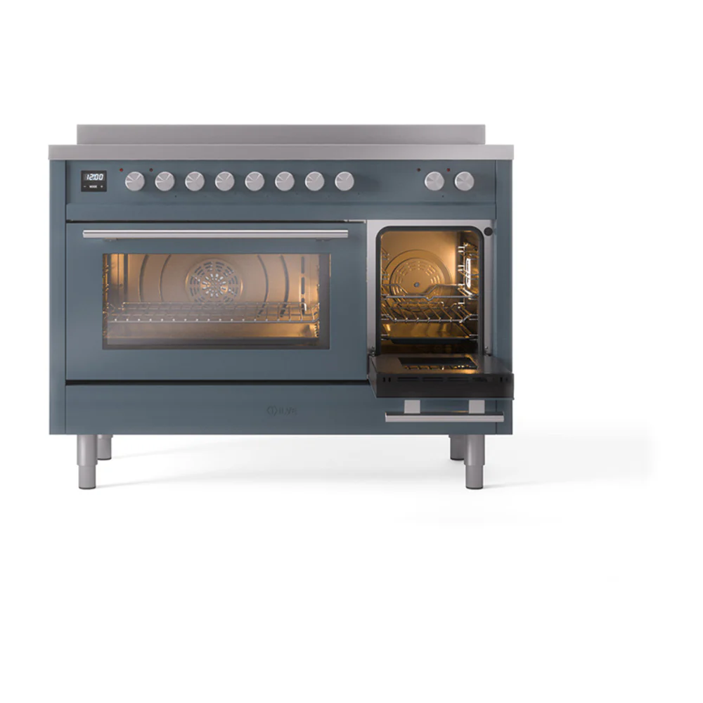 ILVE Professional Plus II 48-Inch Induction Range in Blue Grey (UPI486WMPBG) - Image 6