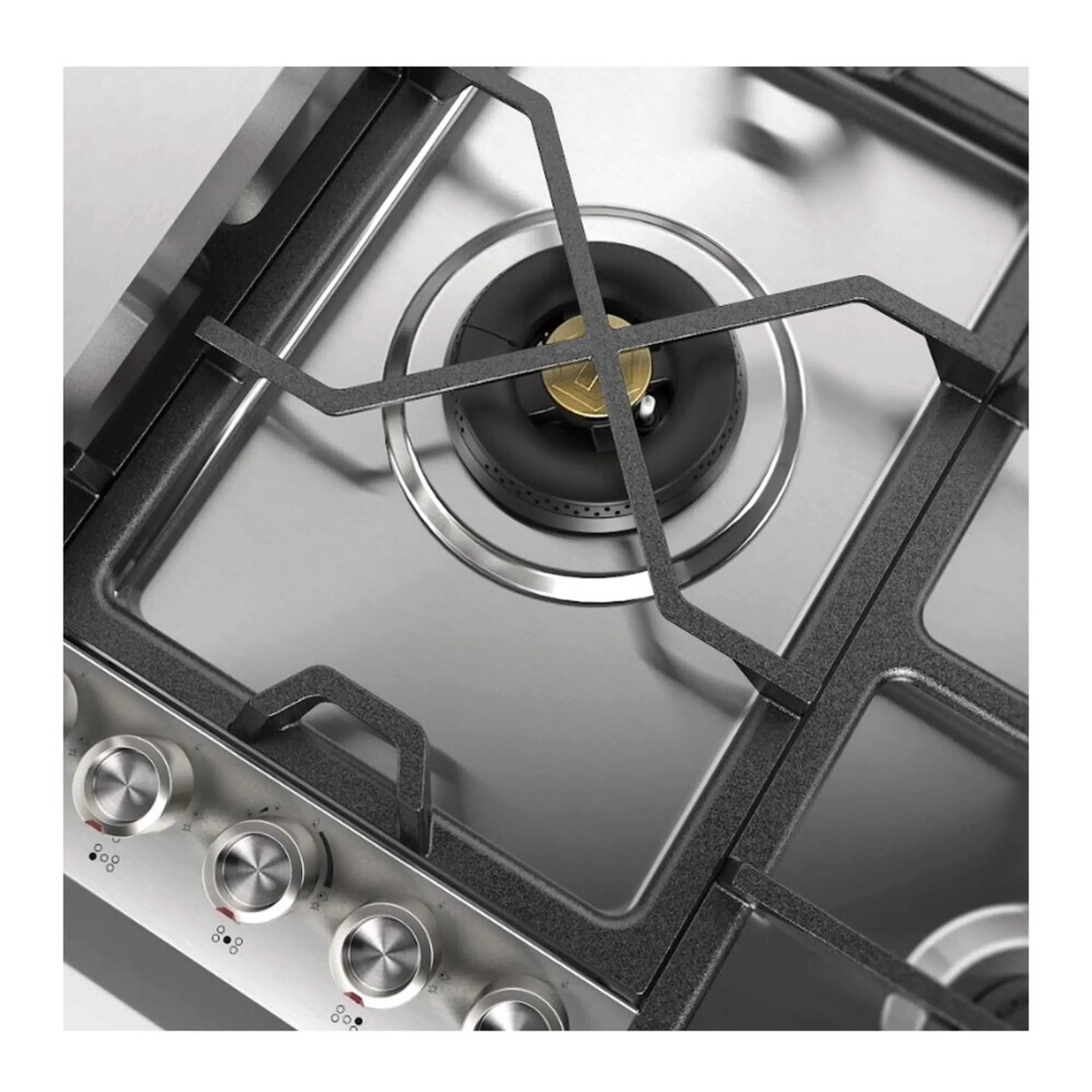 ILVE Panoramagic 36-Inch Built-In Propane Gas Cooktop with 5 Burners + Griddle in Stainless Steel (UHCPMT95FSSLP) - Image 6