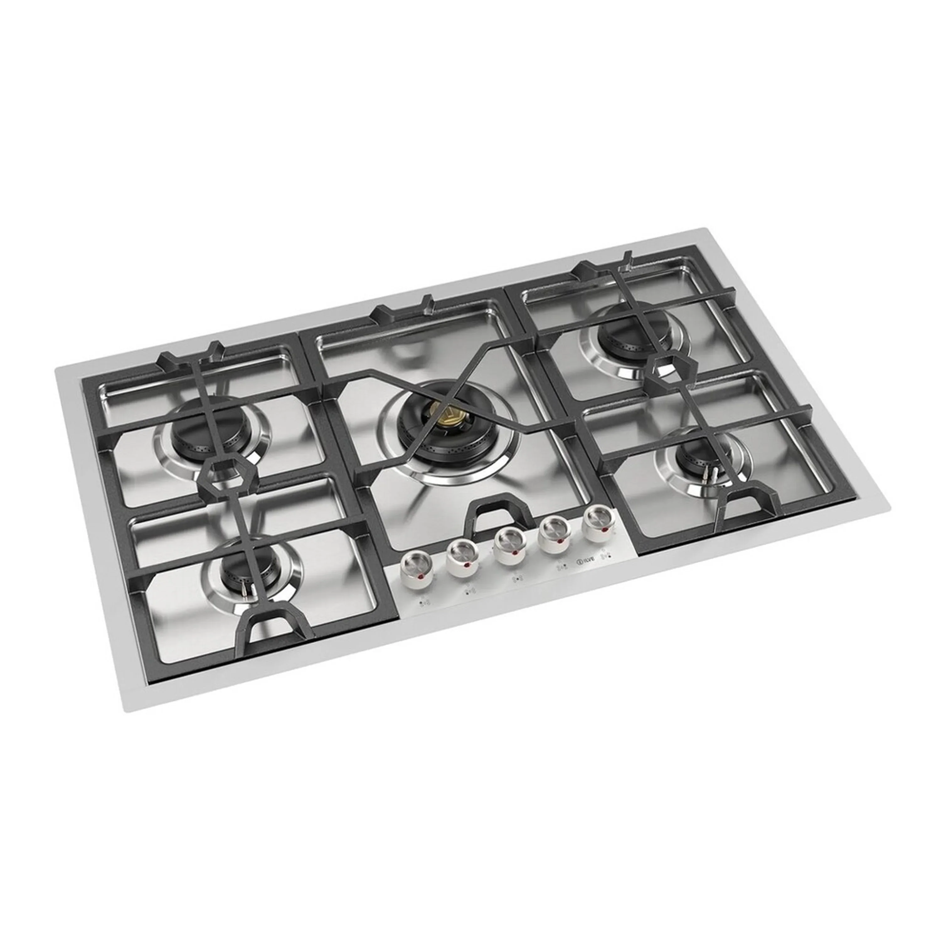 ILVE Panoramagic 36-Inch Built-In Gas Cooktop with 5 Burners in Stainless Steel (UHCPMT95SS) - Image 2