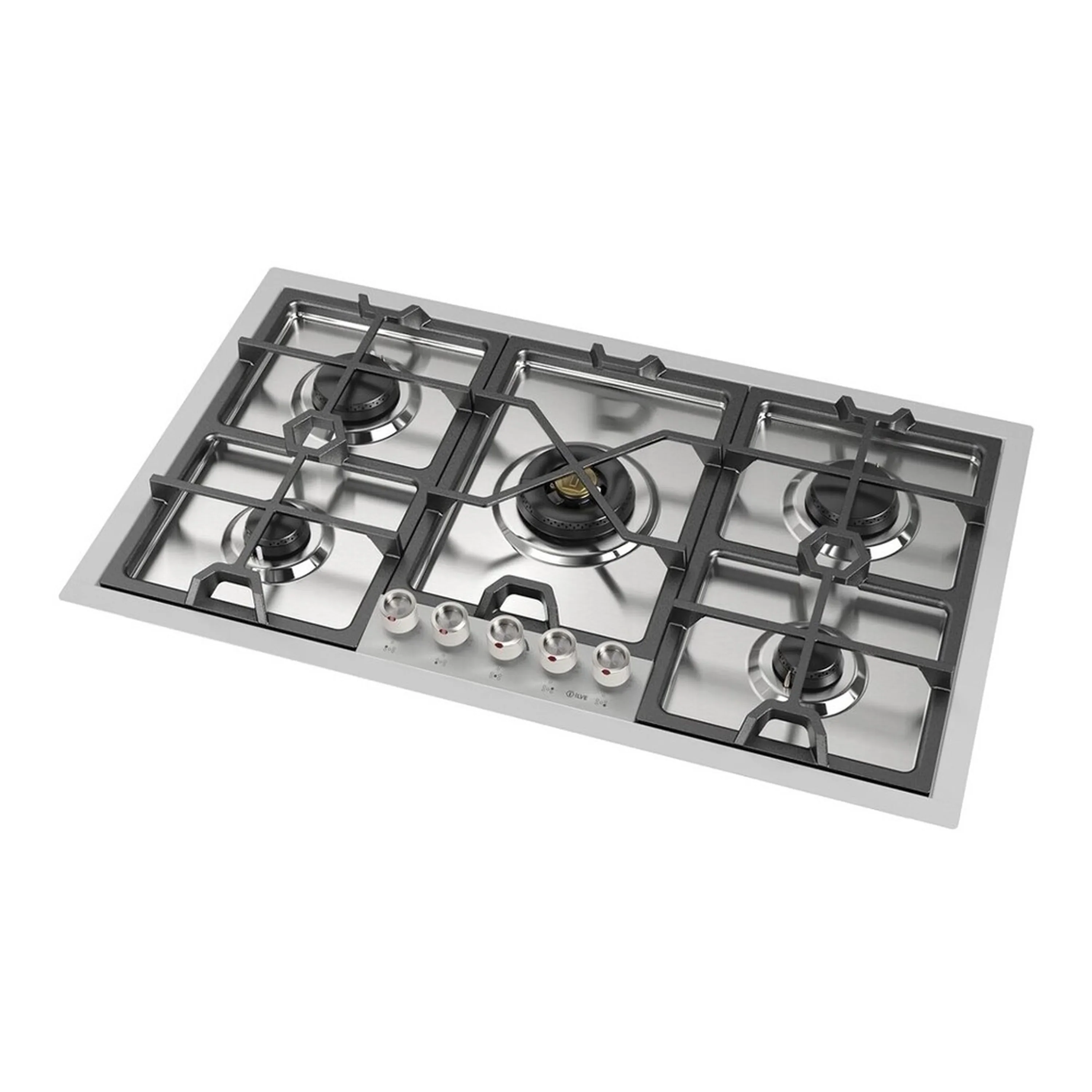 ILVE Panoramagic 36-Inch Built-In Gas Cooktop with 5 Burners in Stainless Steel (UHCPMT95SS) - Image 3