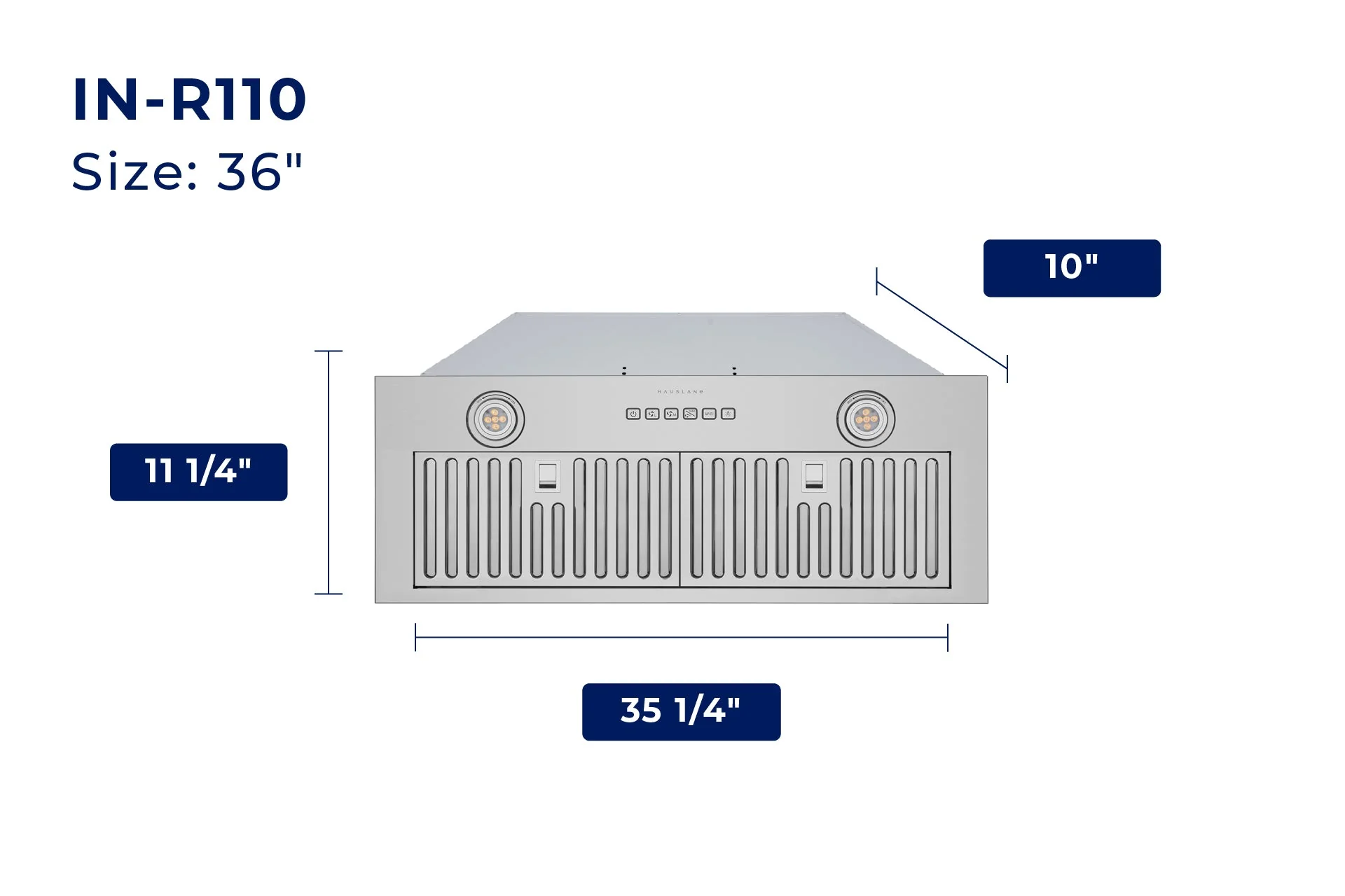 Hauslane Recessed Insert Range Hood (IN-R110) - Image 13