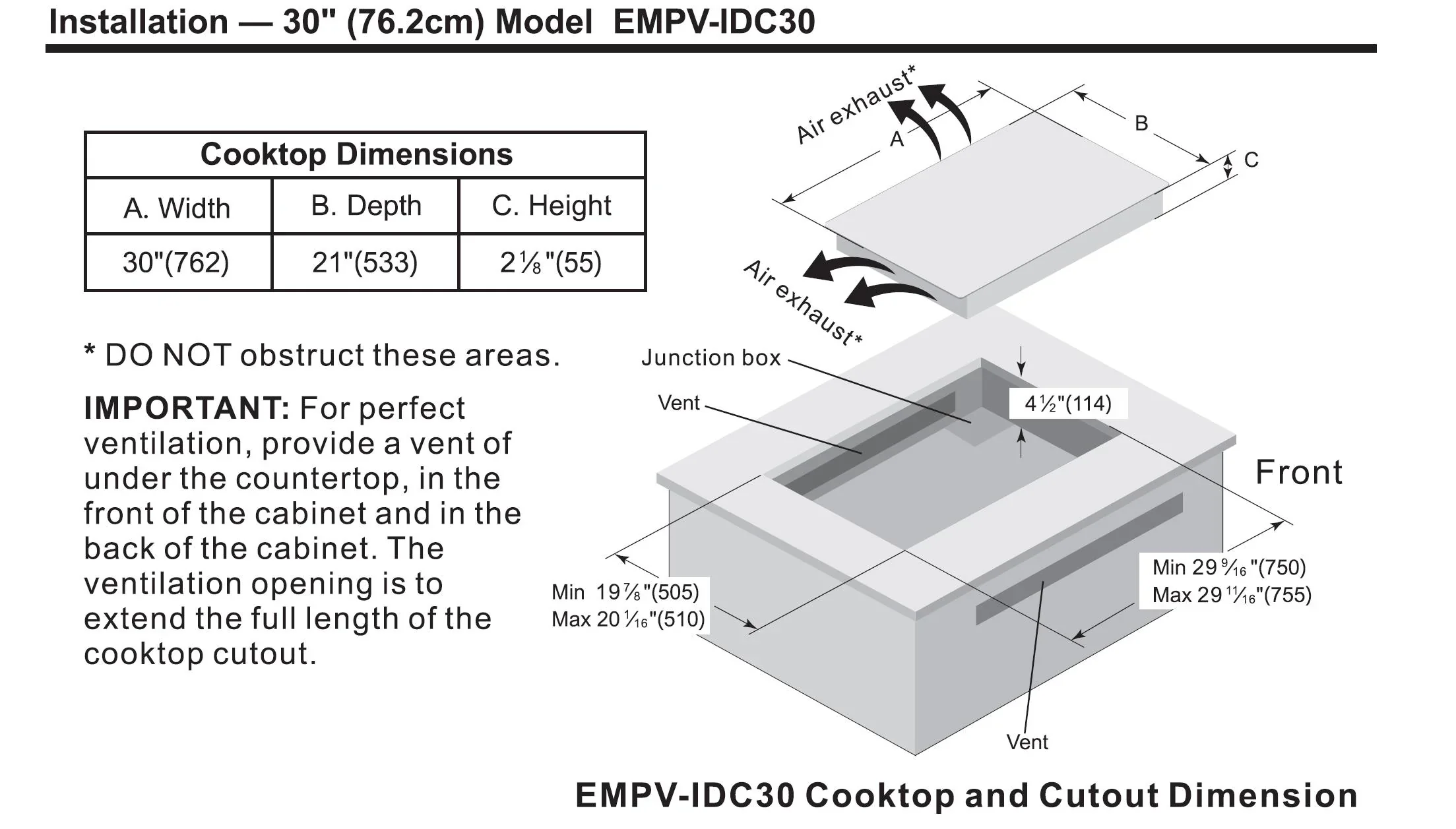 Empava 30-Inch Induction Cooktop in Black (EMPV-IDC30) - Image 9