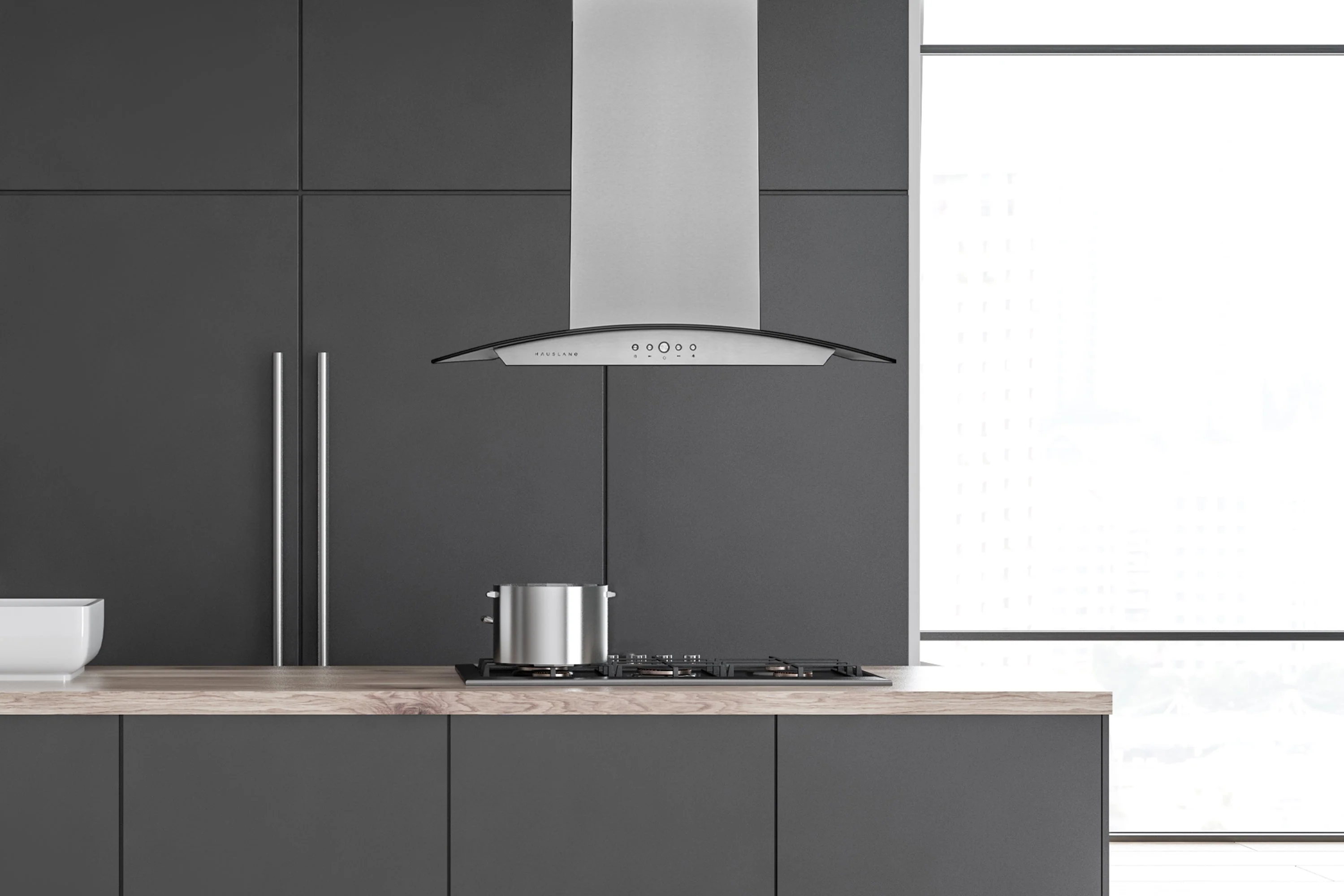 Hauslane 600 Convertible Island Range Hood in Stainless Steel (IS-200SS) - Image 2