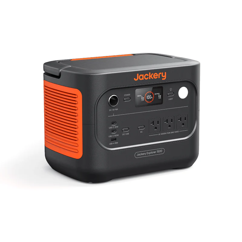 Jackery Explorer 1500 v2 Portable Power Station, 1536Wh LiFePO4 Battery, 2000W AC/4000W USB-C Output, 64 Minutes Fast Charging - Image 3